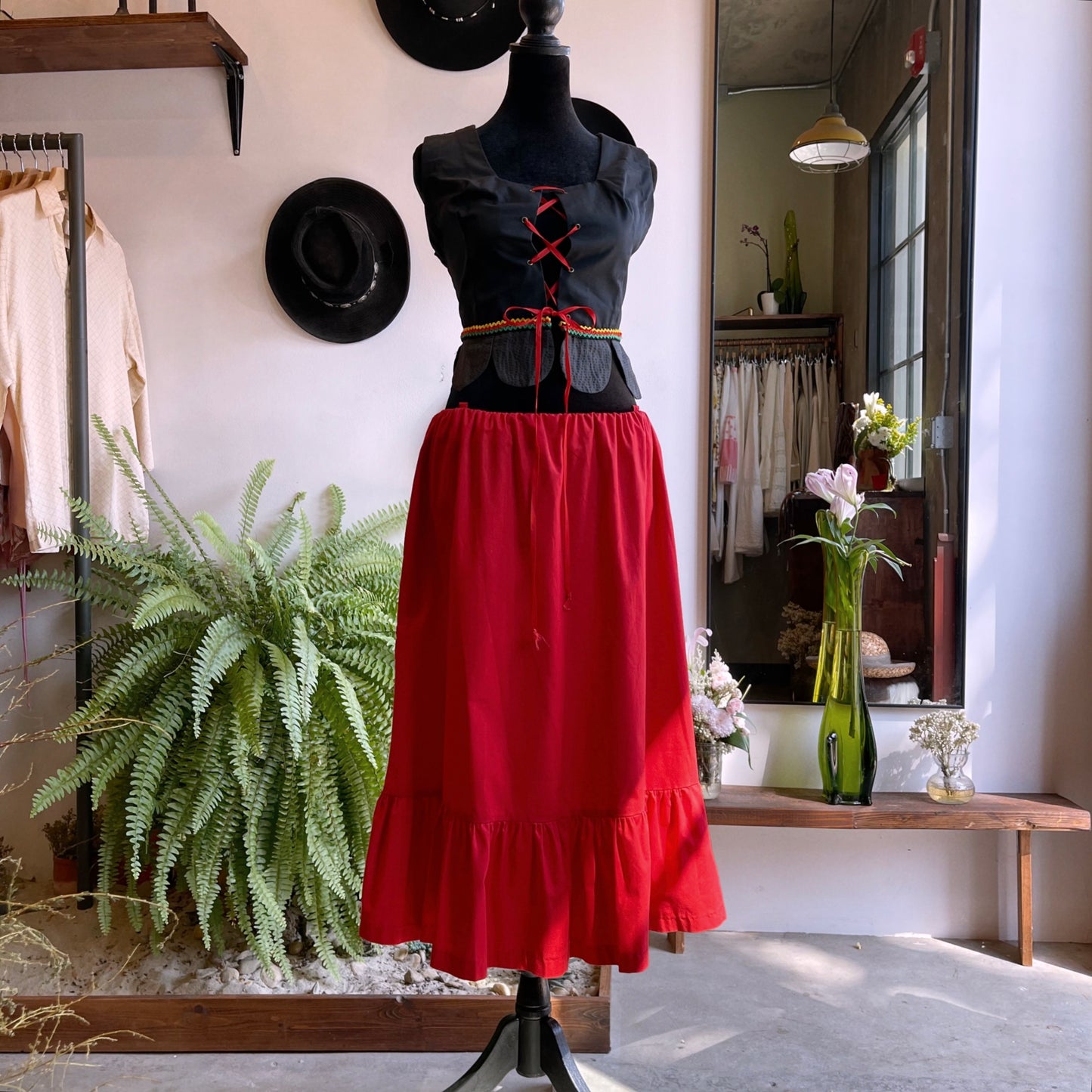 70’s Vintage Lace Up Top