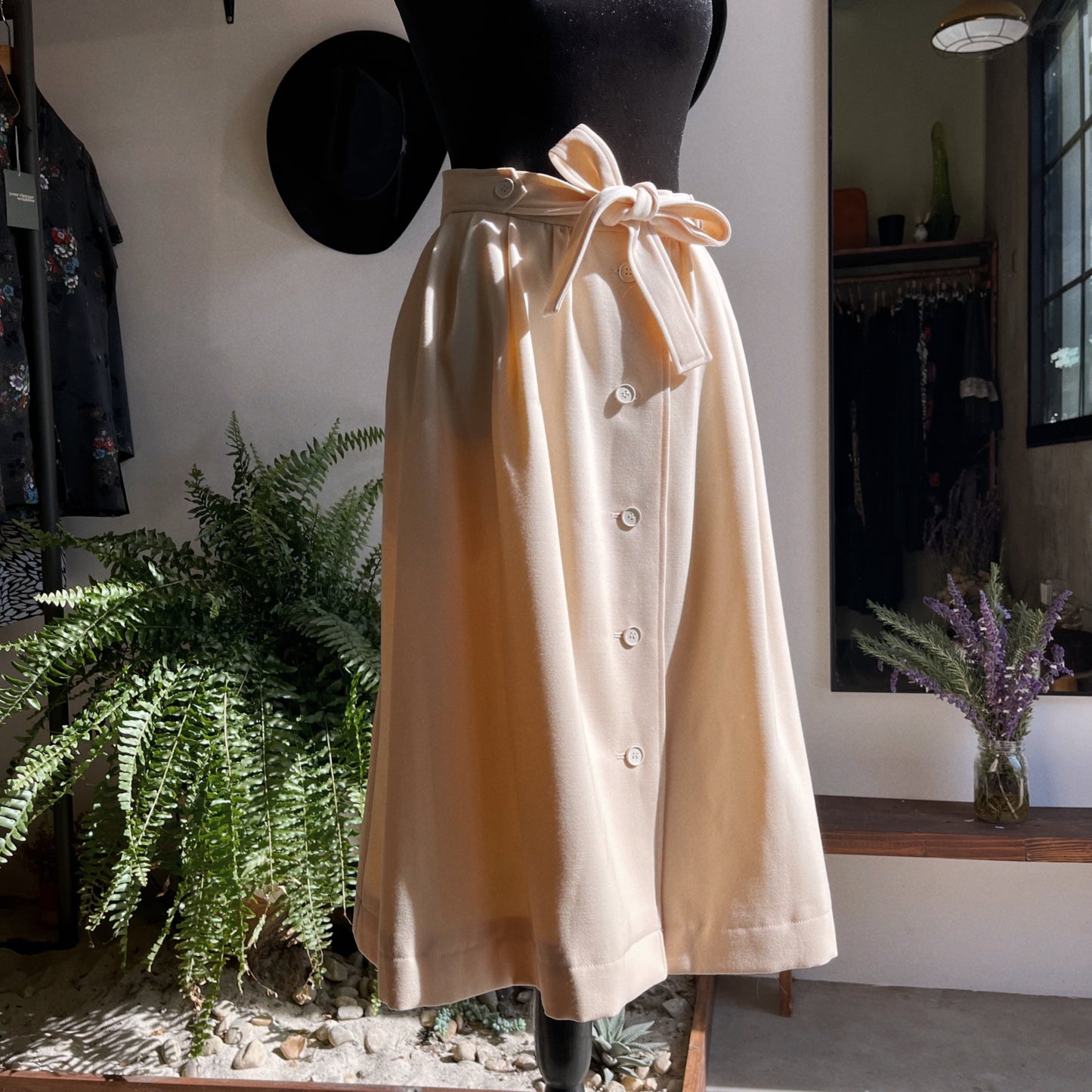 1970s Vintage Yves Saint Laurent Wool Skirt