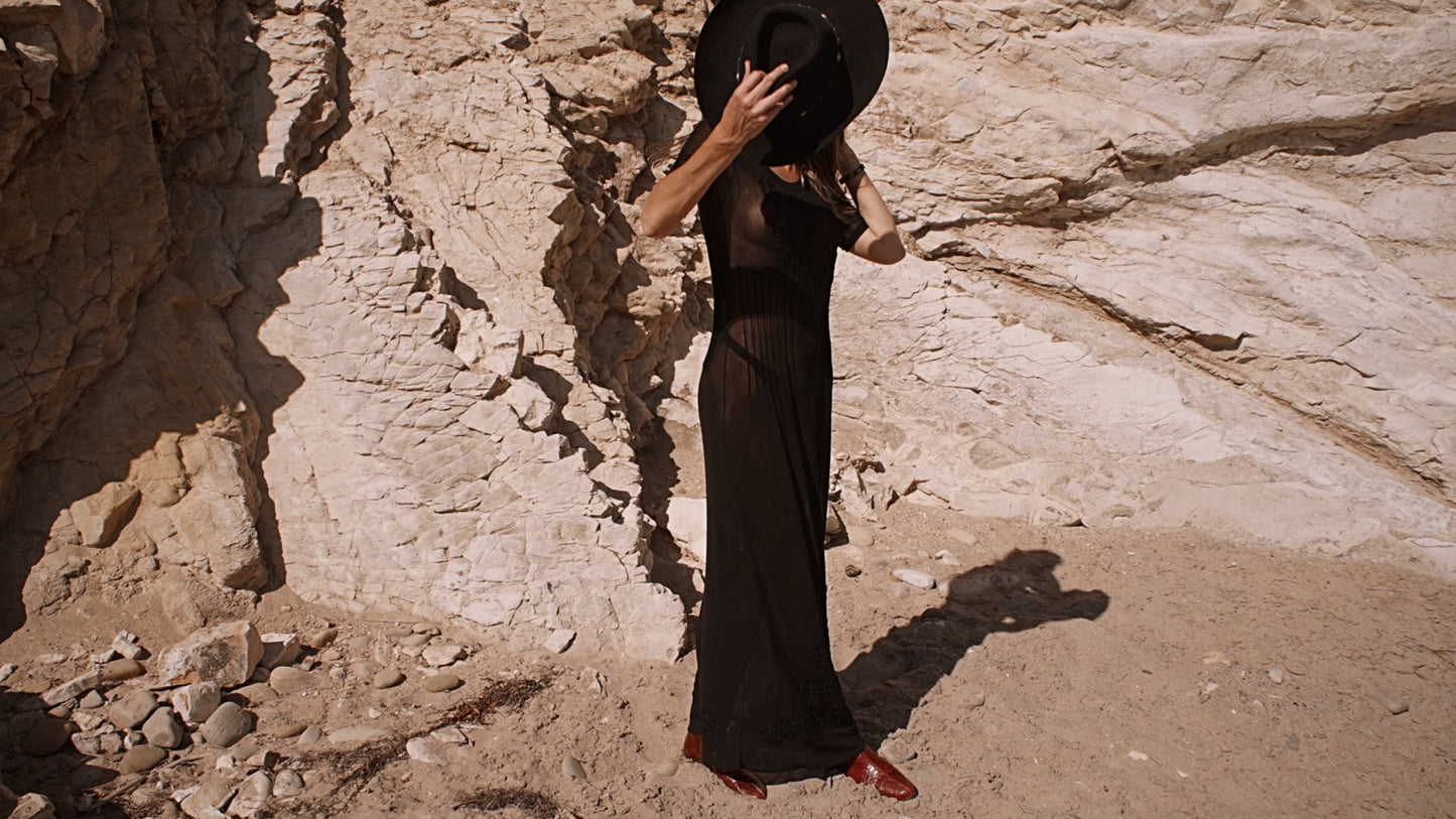 Vintage 90’s Mesh Beaded Vivienne Tam Dress