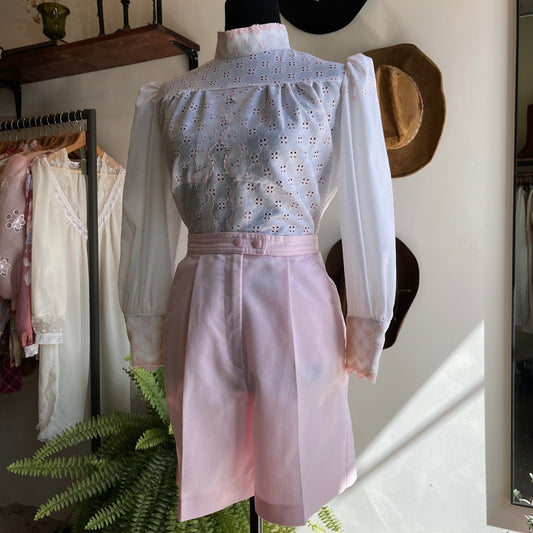 Antique Eyelet Edwardian Blouse