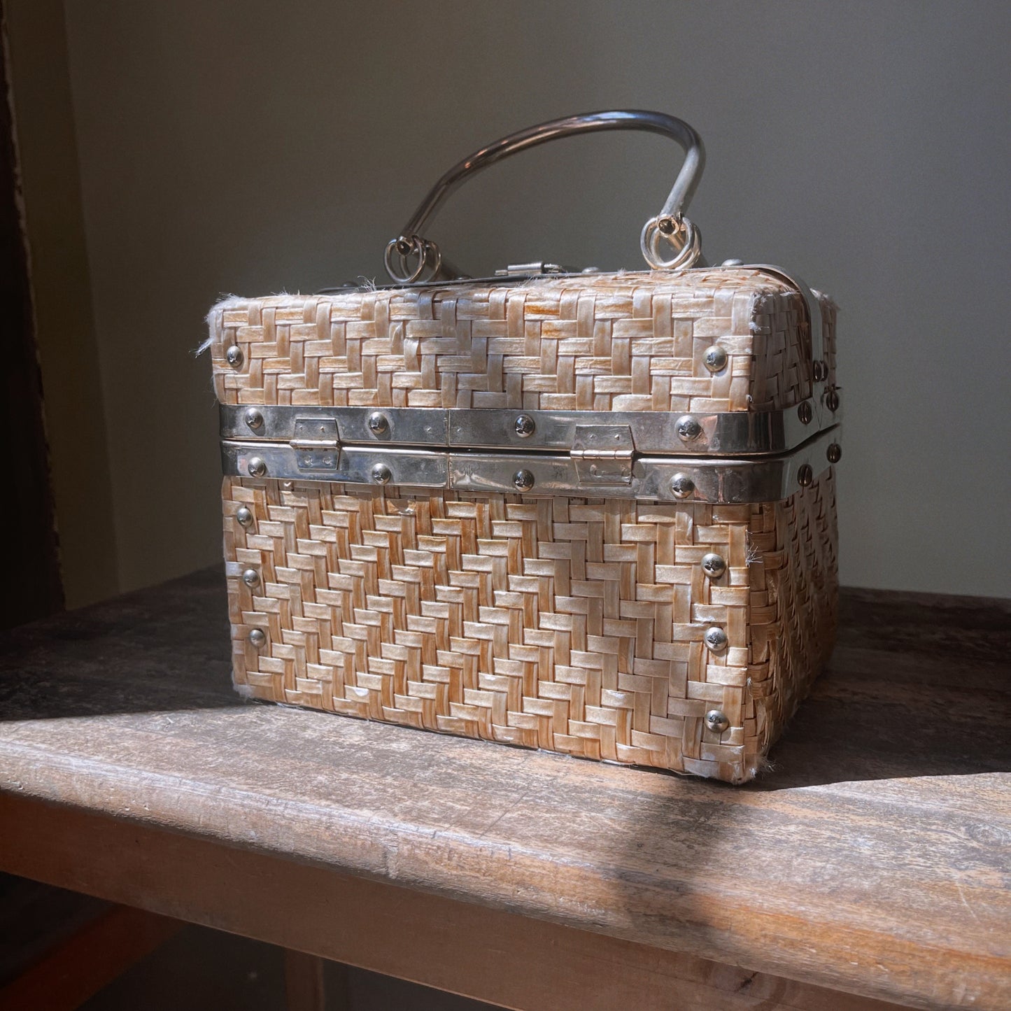 Vintage 60’s Train Trunk Purse