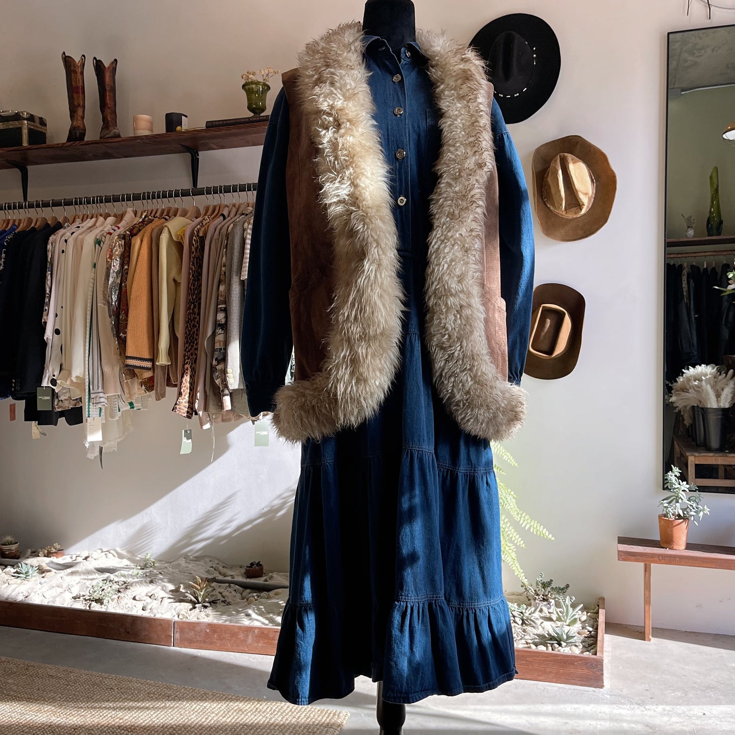 Vintage Penny Lane Suede Vest by World Knits 70’s