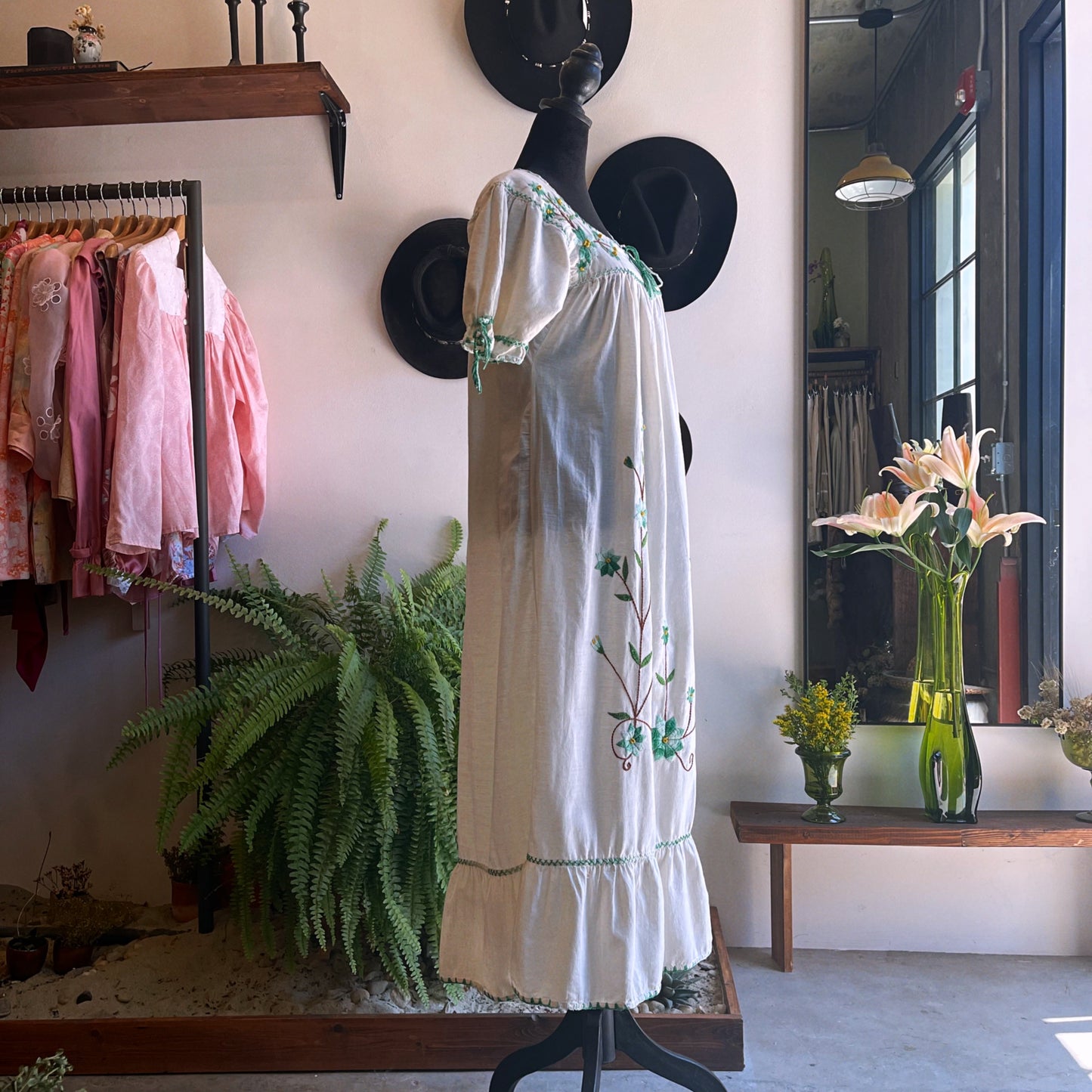 70’s Cotton Embroidered Dress
