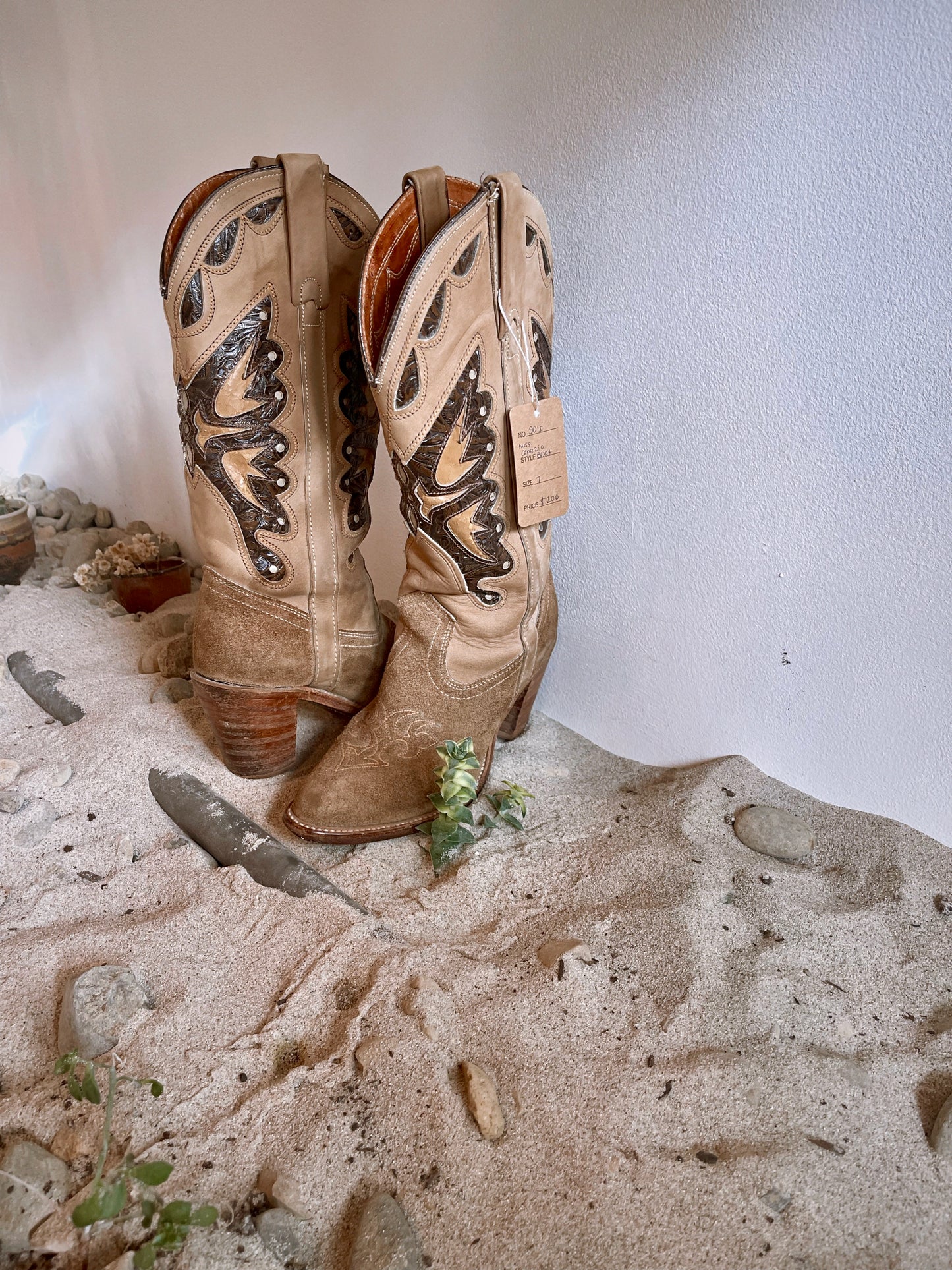 Vintage Western Butterfly Boot