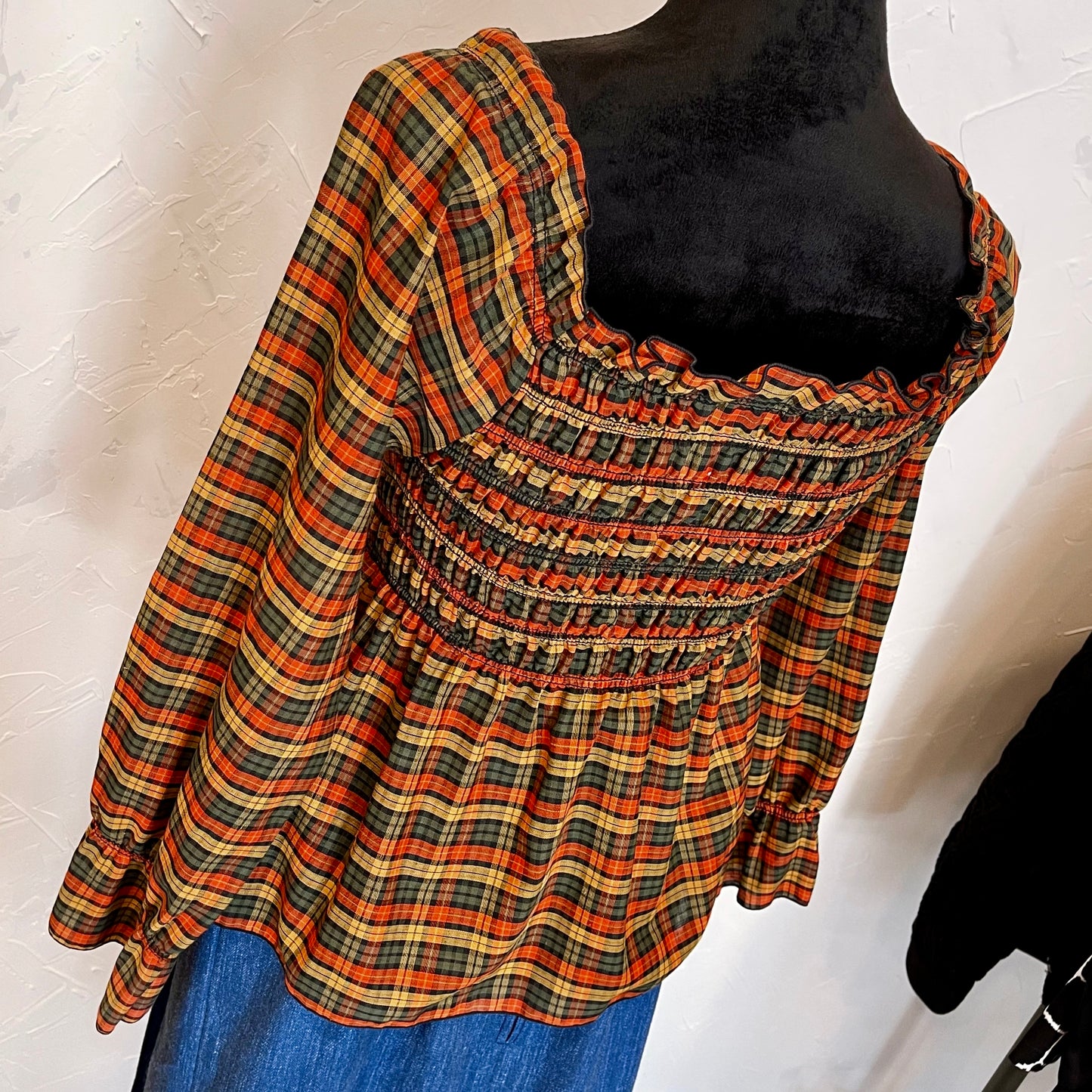 Vintage Unionmade 70’s Plaid Top - Your Vintage Neighbor