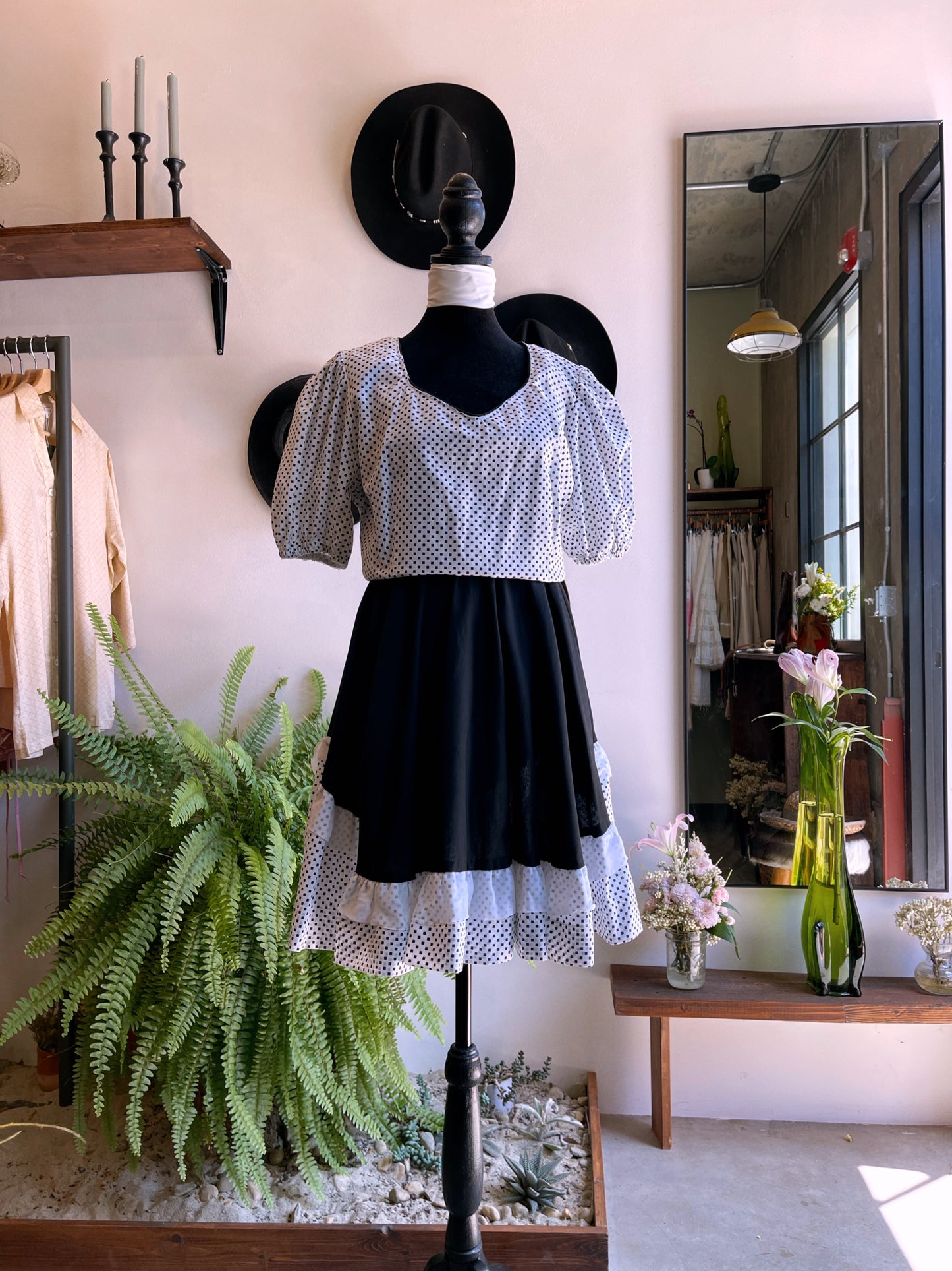 60’s Vintage Western Square Dancing Dress