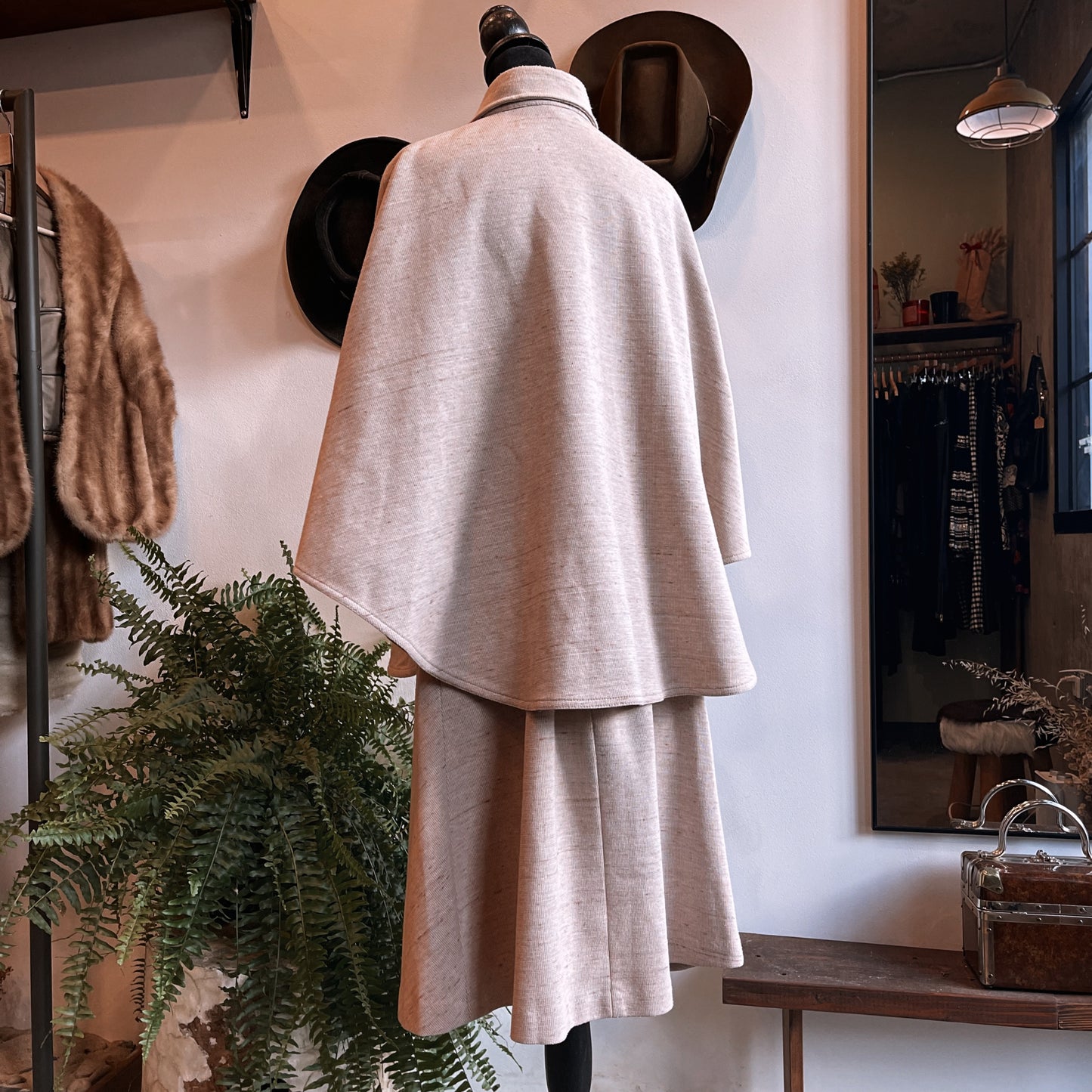 1970s Vintage Cape and Skirt Set by Perceptions