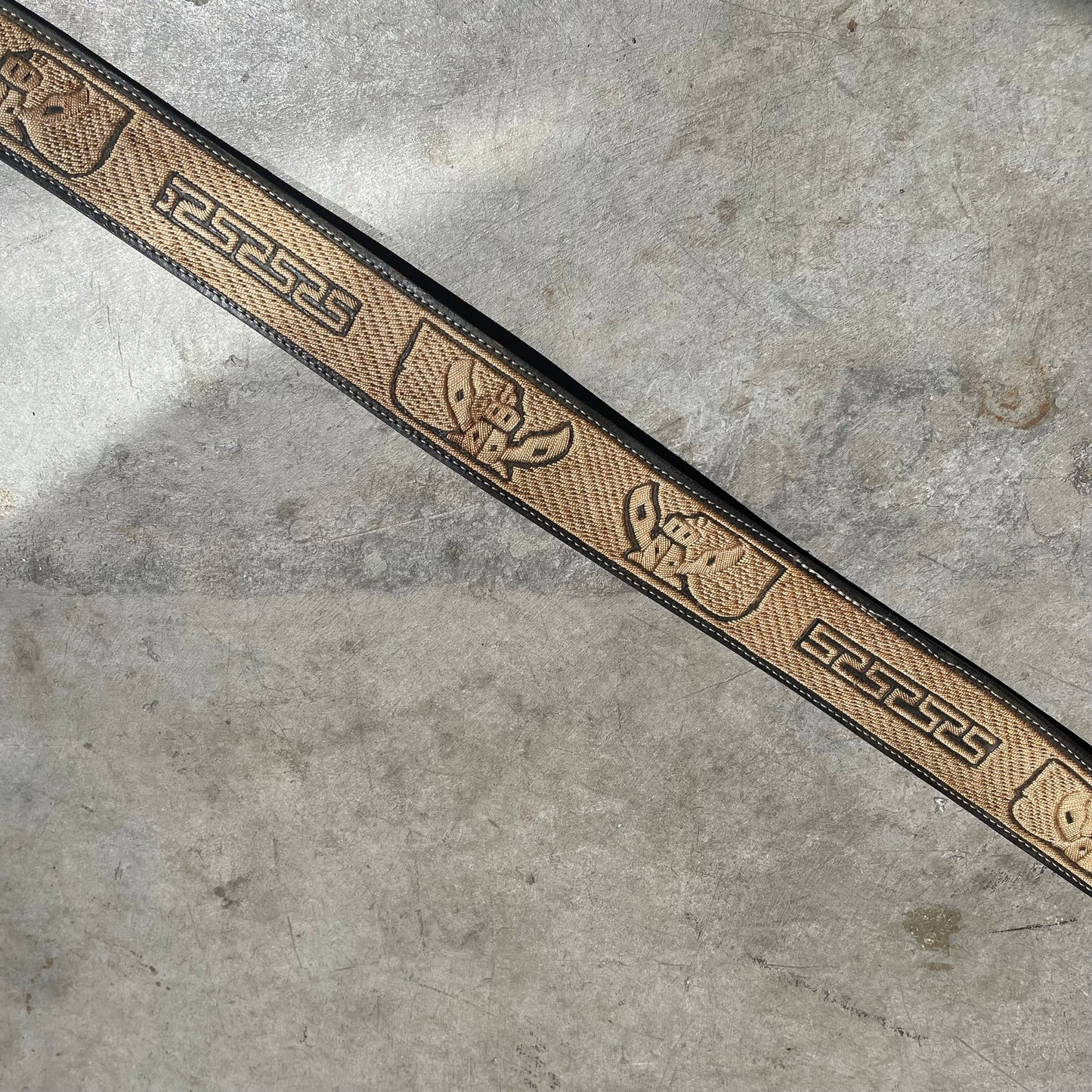 Vintage Leather Horse Belt