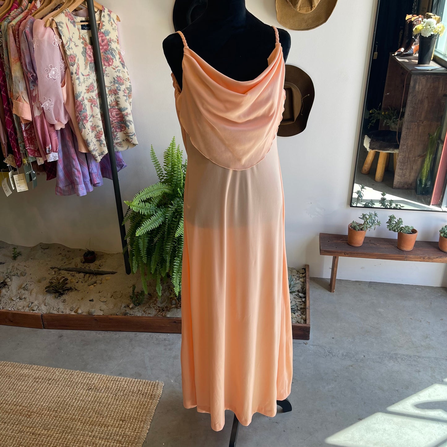 70’s Vintage Cowl Neck Dress