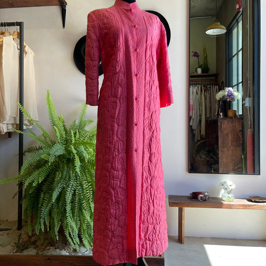 70’s Vintage Quilted Jacket in Pink