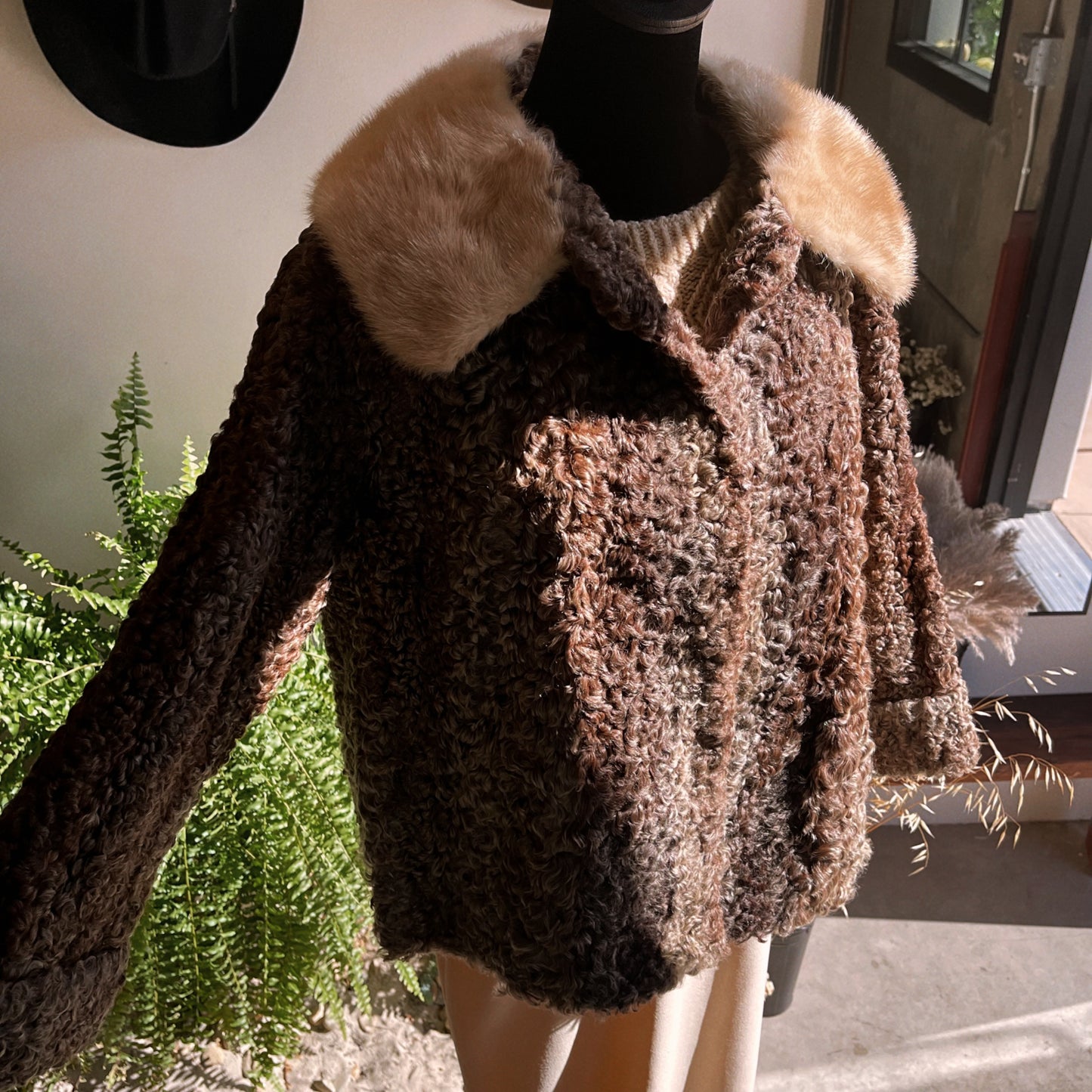 1960s Vintage Greenblatt’s Lamb and Mink Fur Coat