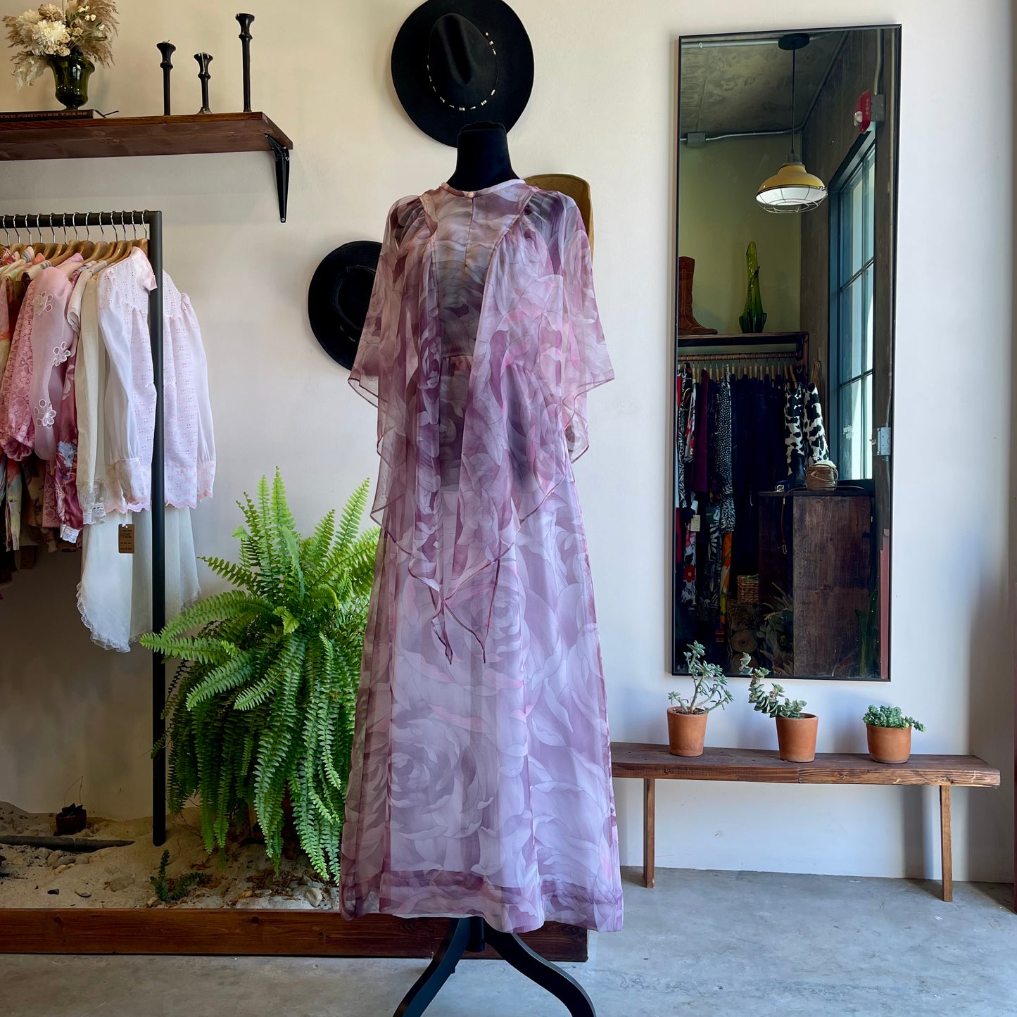 70’s Vintage Vicky Butterfly Dress