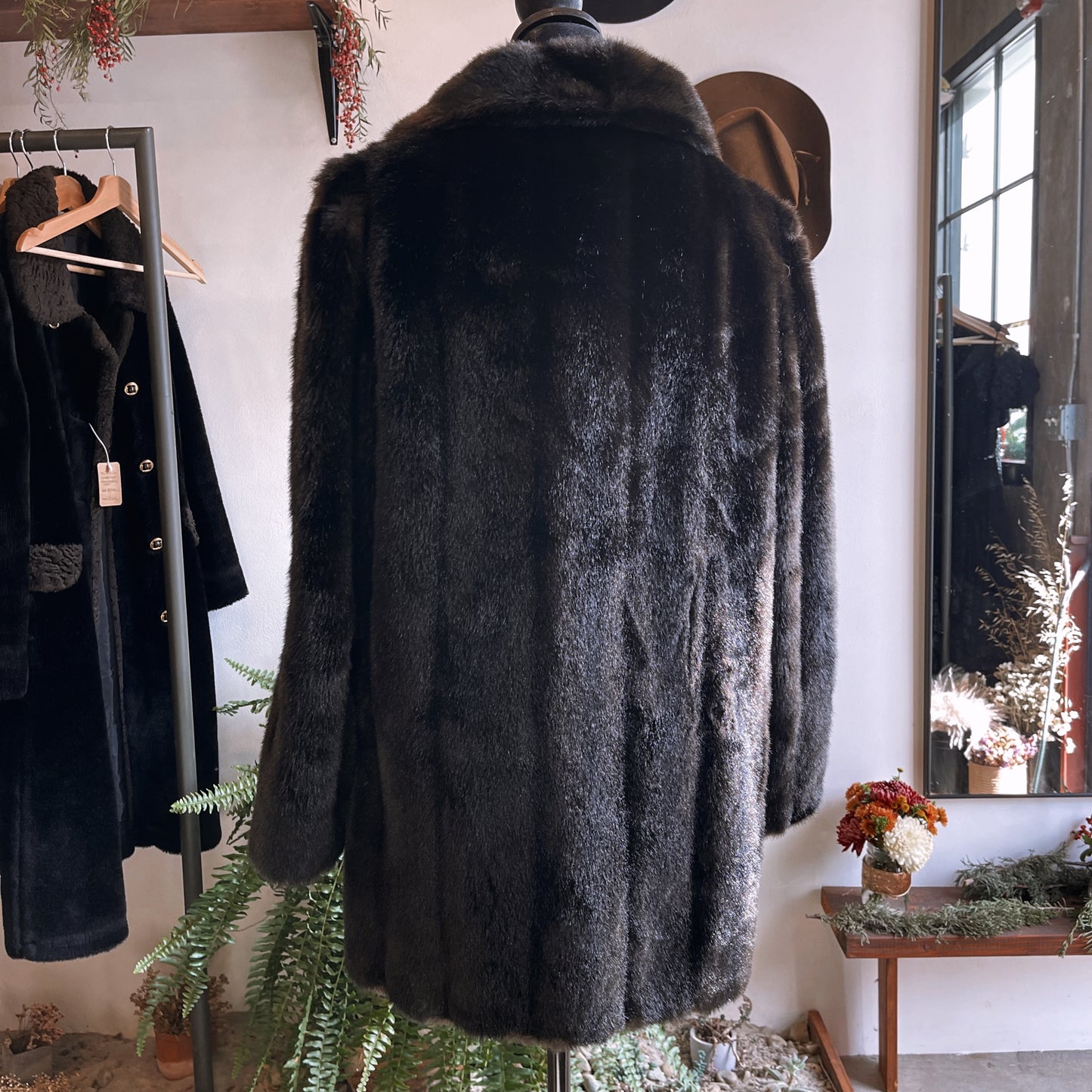 1970s Vintage Lilli Ann for Adolph Schuman Faux Fur Coat
