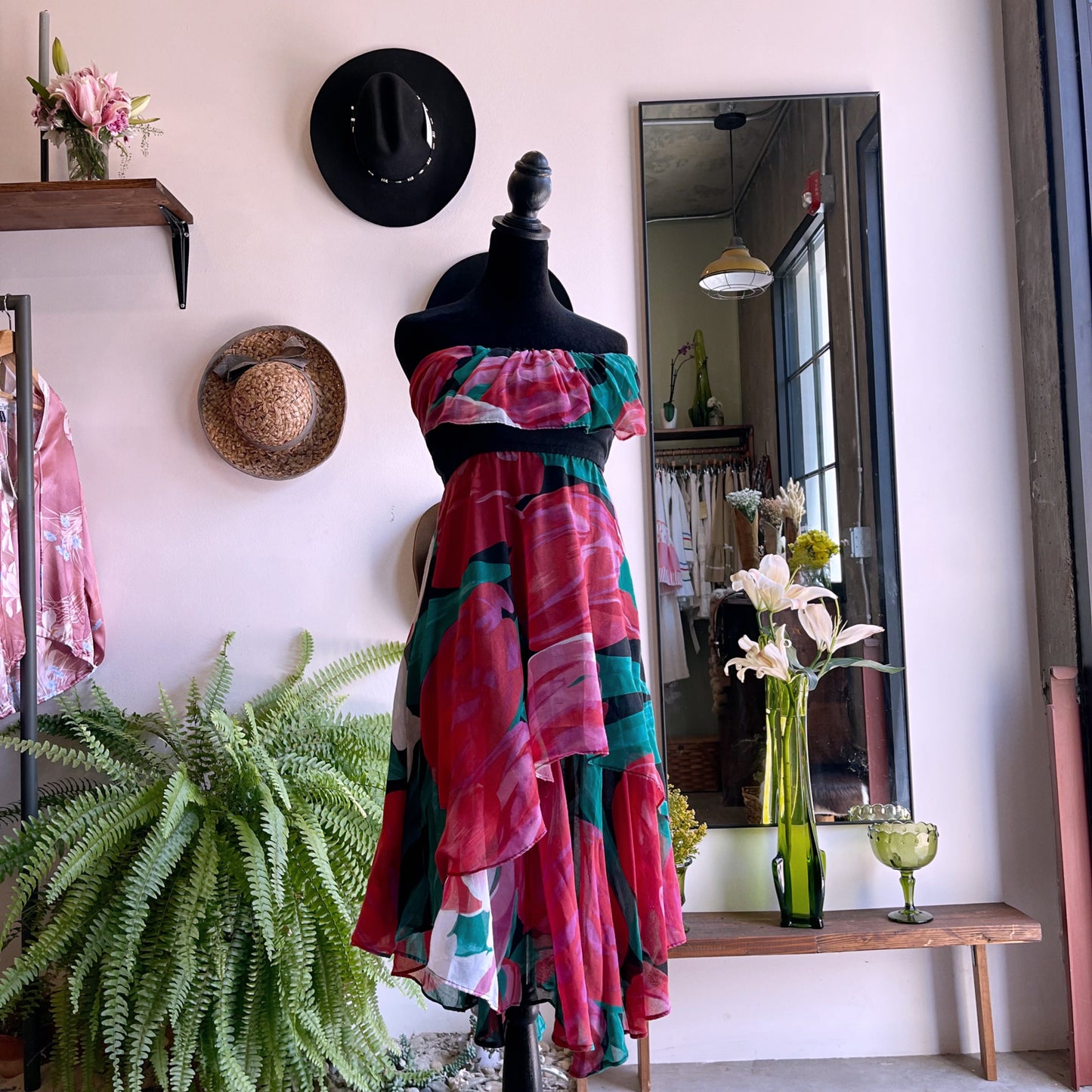 80’s Vintage Union Made Floral Dress