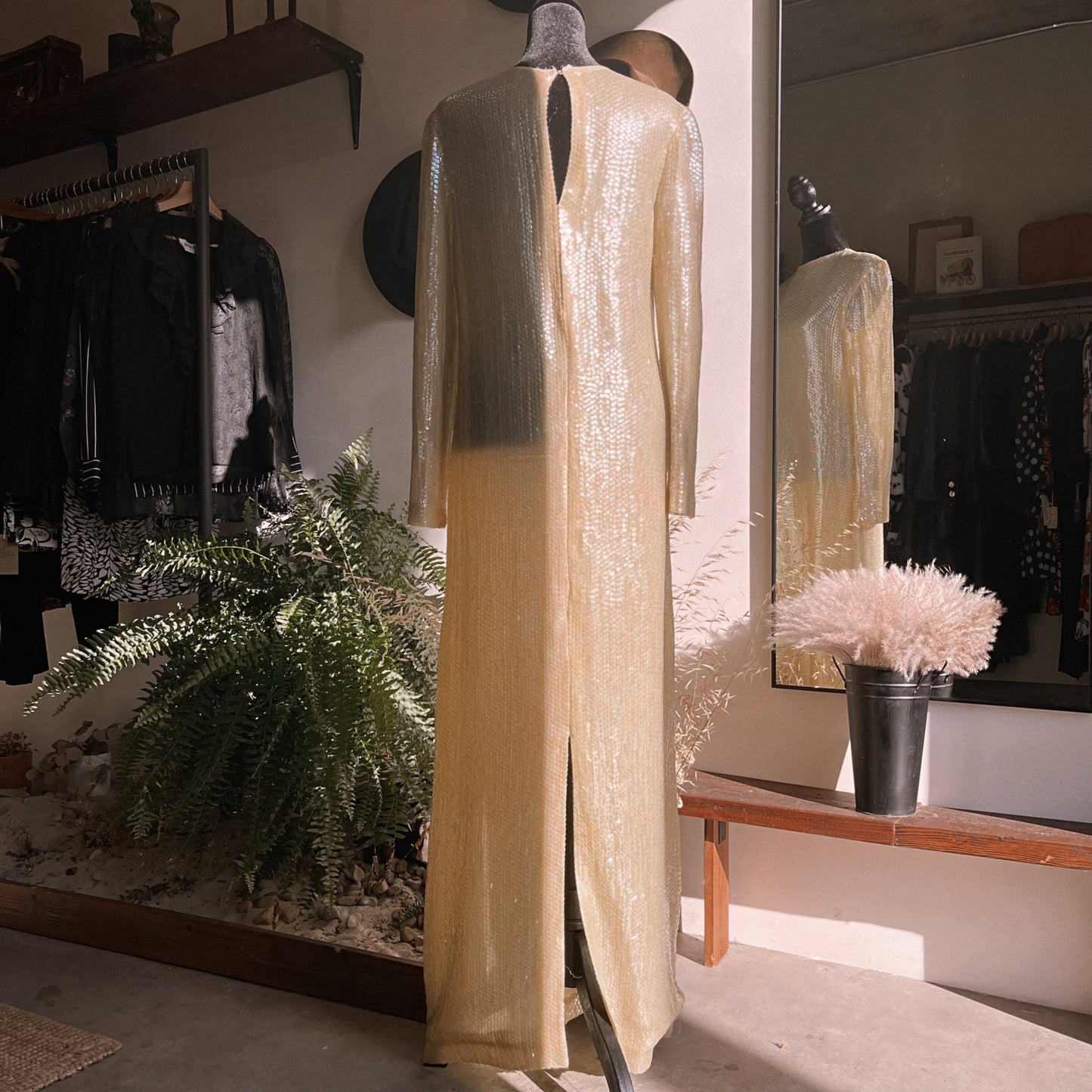 1970s Vintage Sequin Gown
