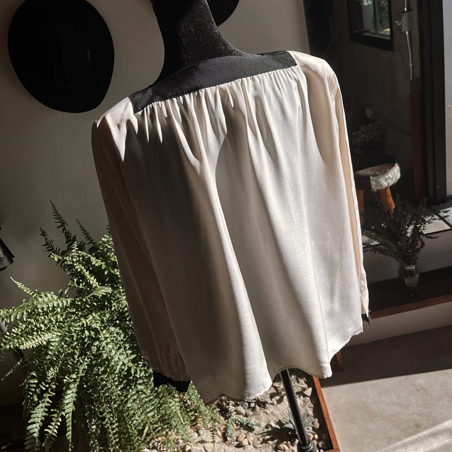 1980s Vintage Yves Saint Laurent Silk Blouse