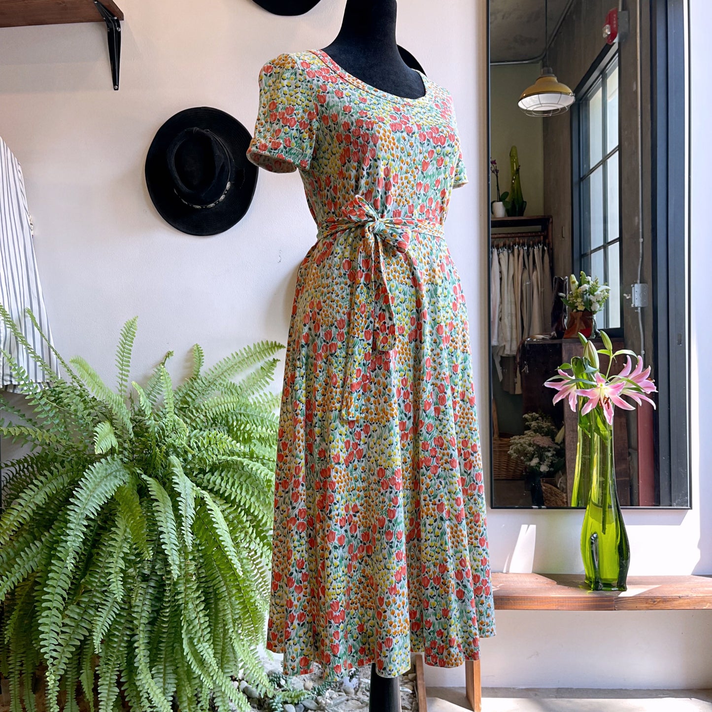 Vintage Italian Magnin by Diane Von Furstenberg Floral Dress