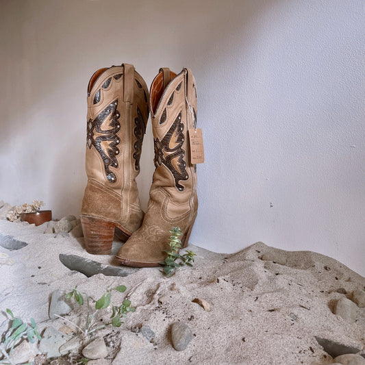 Vintage Western Butterfly Boot