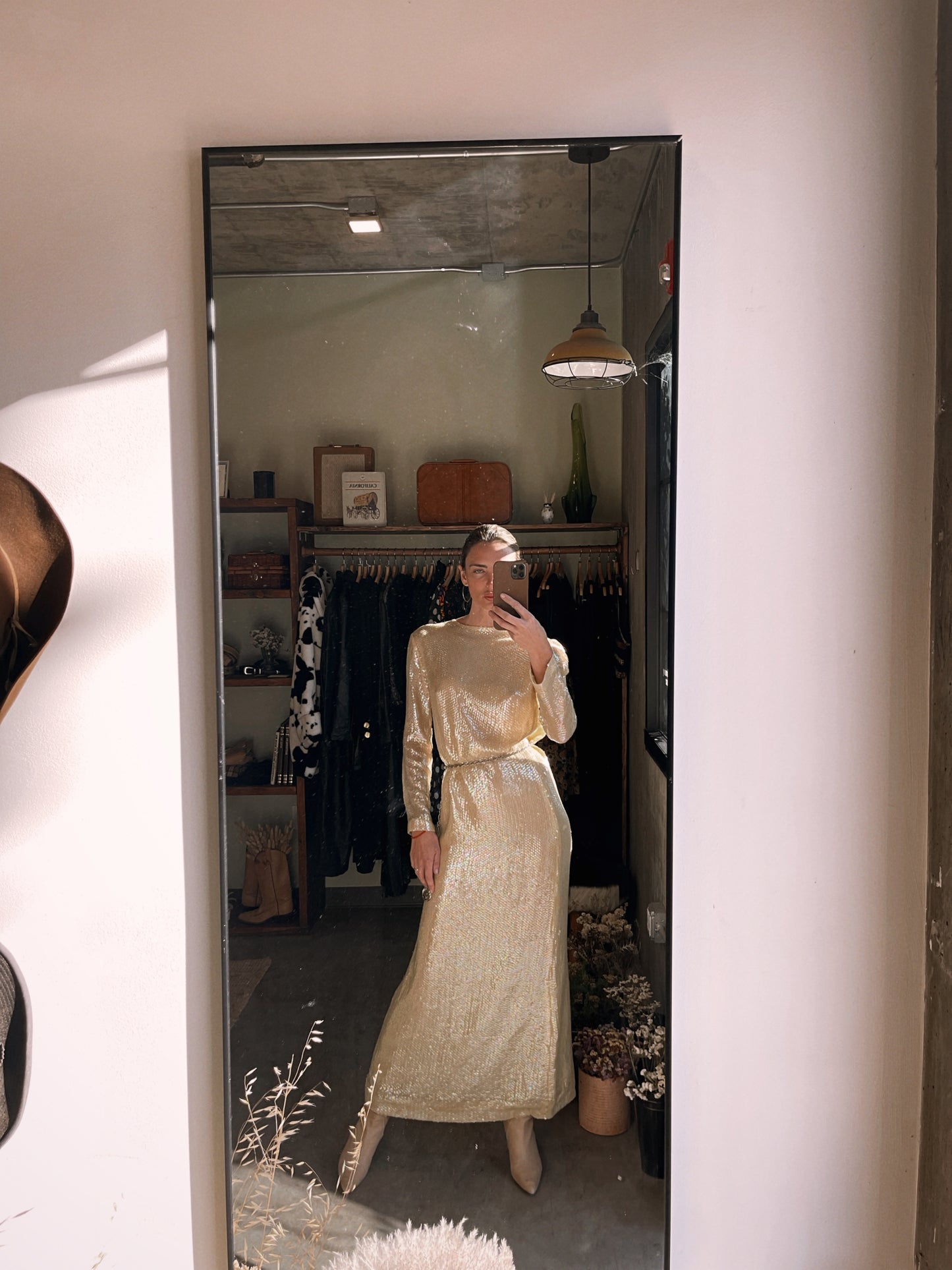 1970s Vintage Sequin Gown