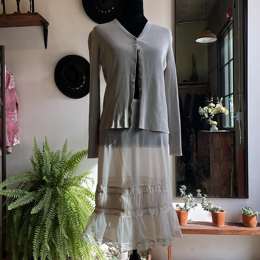 90’s Ribbed Silk Knit Sweater