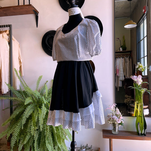 60’s Vintage Western Square Dancing Dress