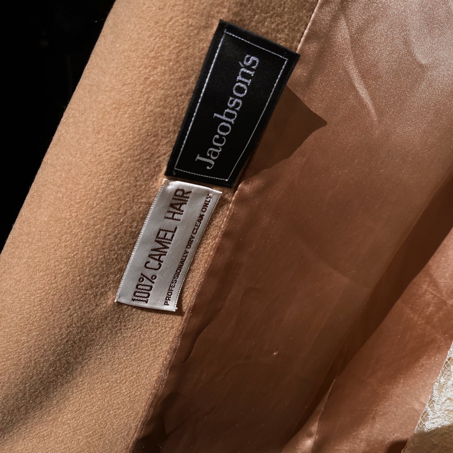 Vintage Jacobson’s Camel Hair Coat