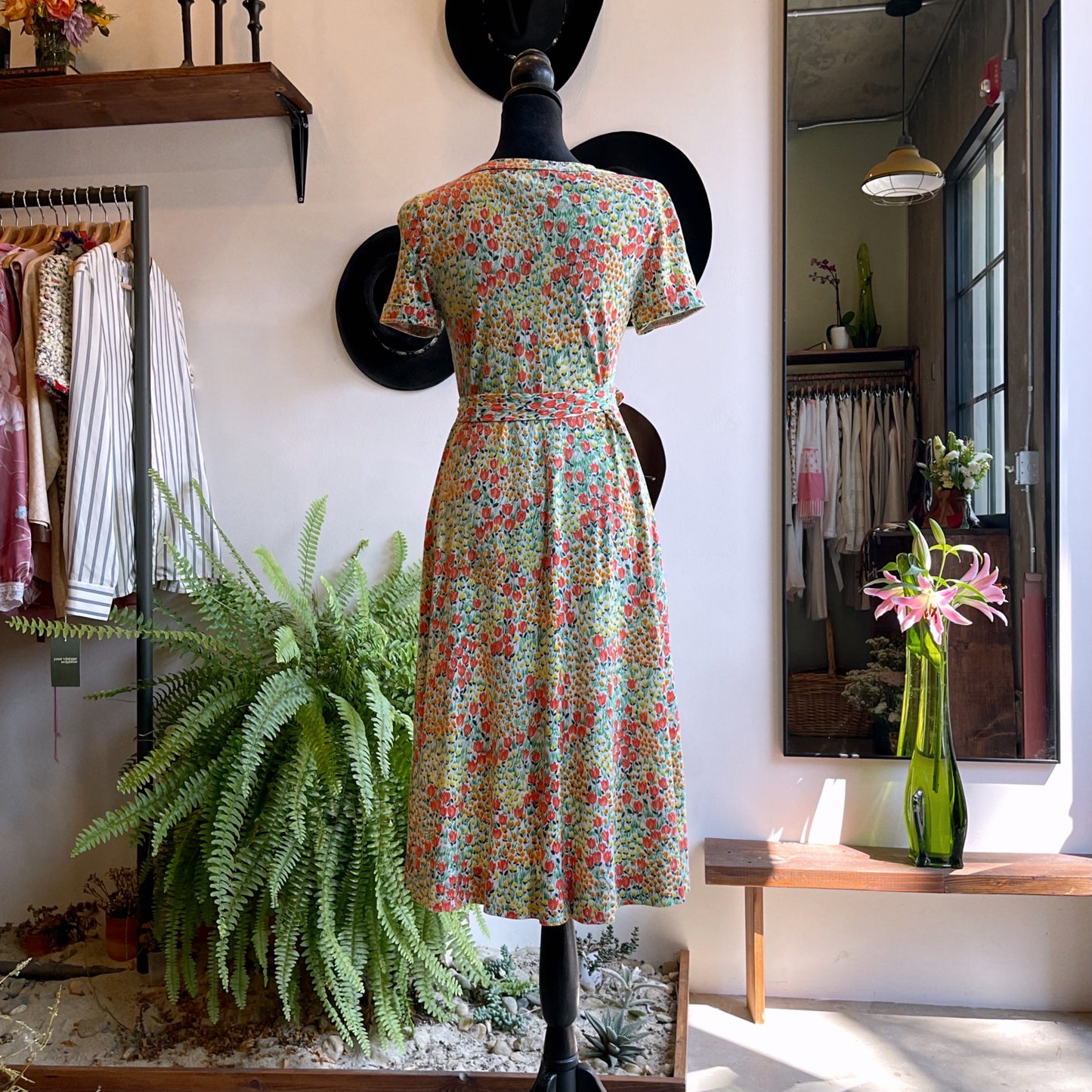 Vintage Italian Magnin by Diane Von Furstenberg Floral Dress