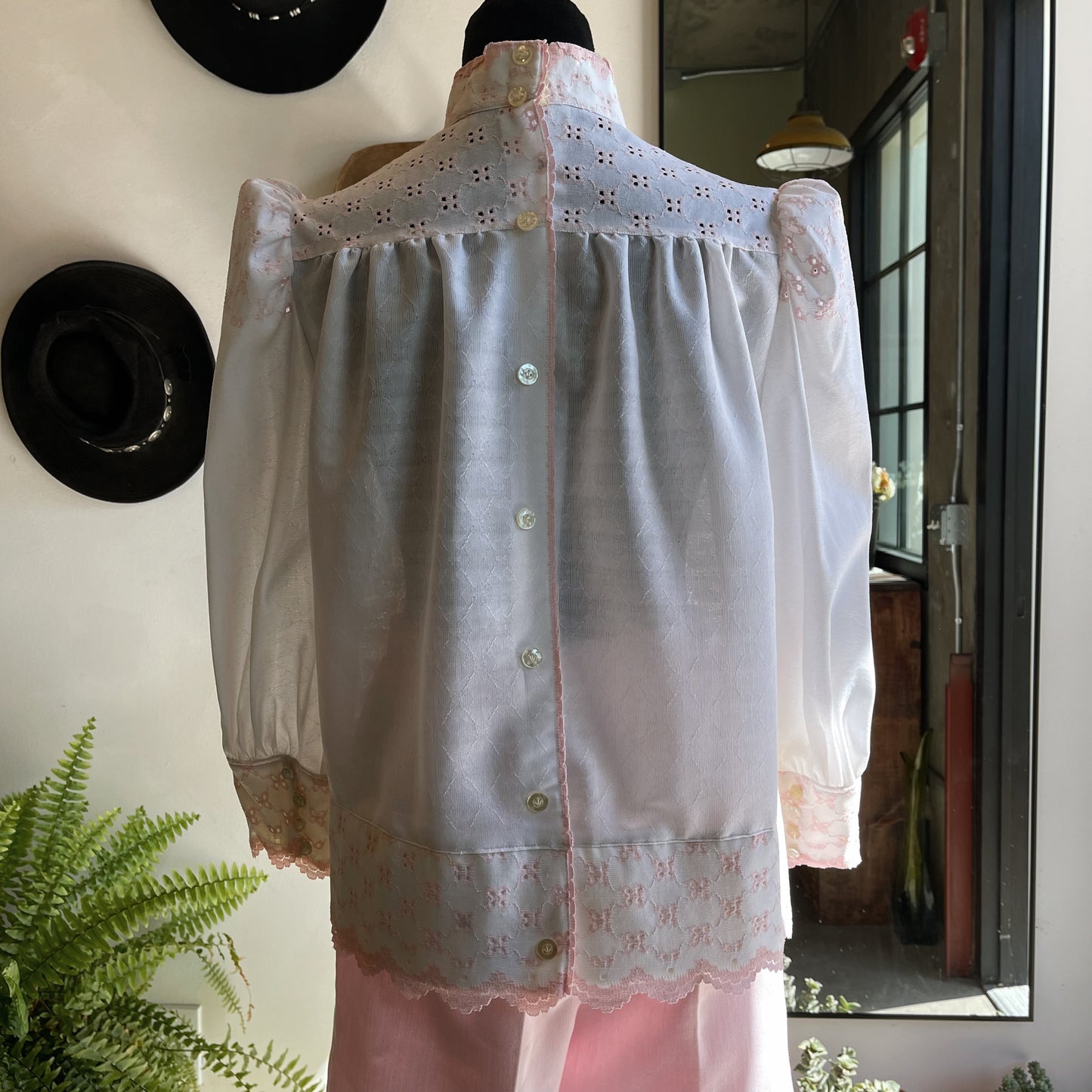 Antique Eyelet Edwardian Blouse