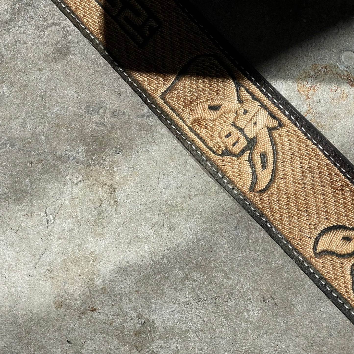 Vintage Leather Horse Belt
