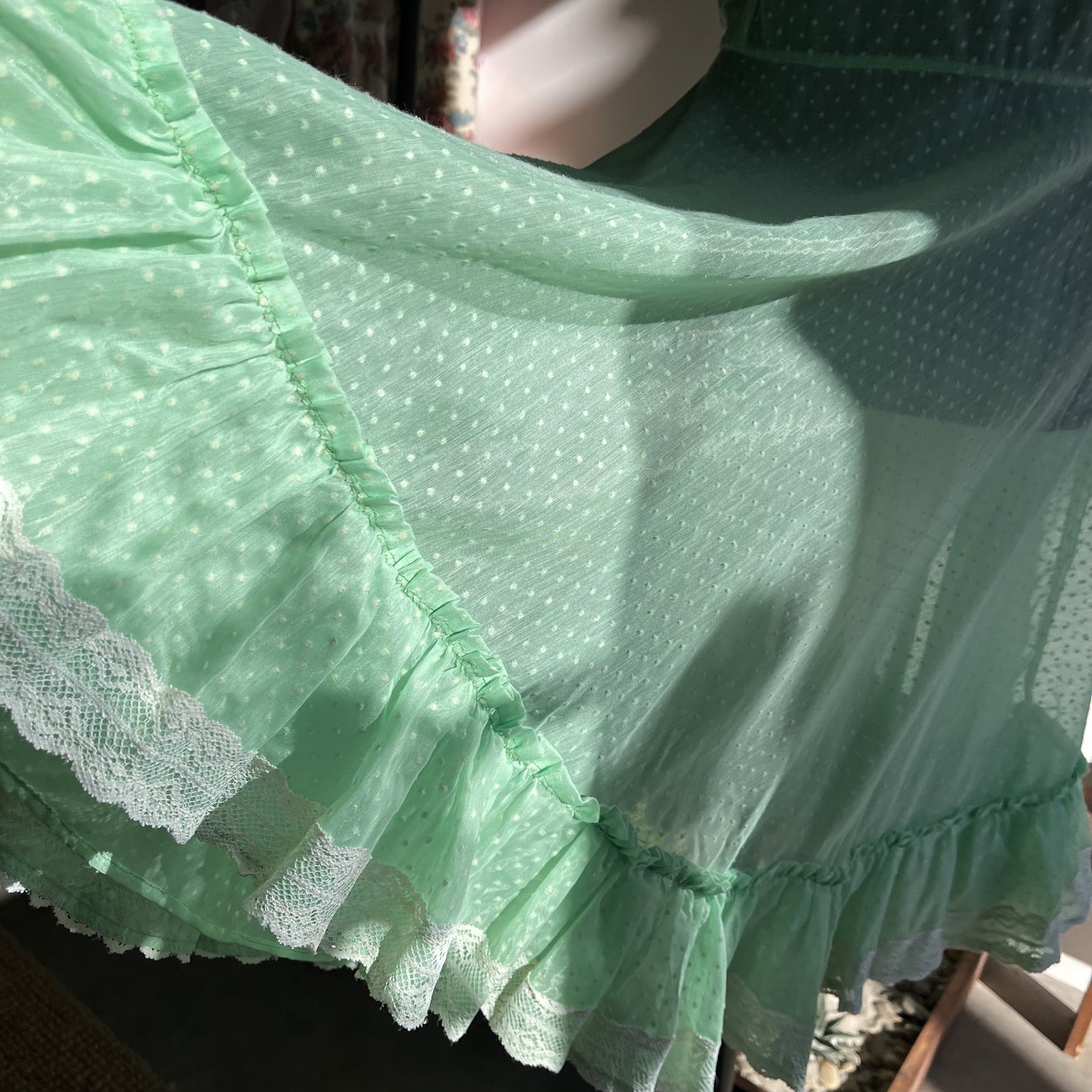 60s Swiss Dot Vintage Coastal Cowgirl Dress