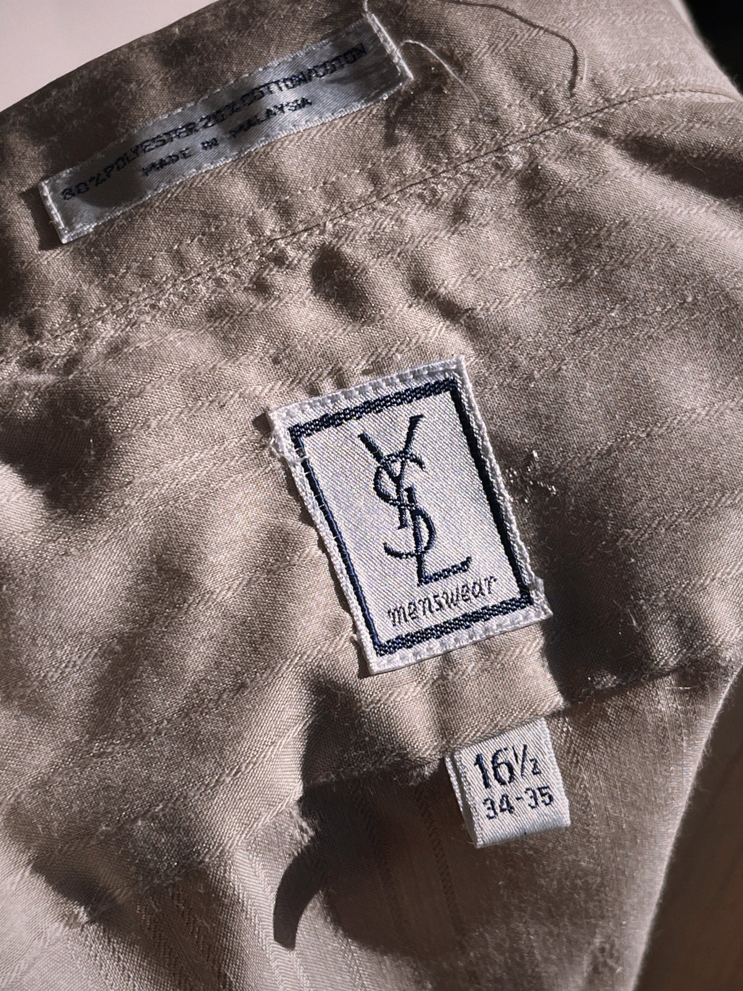 1980s Vintage YSL Yves Saint Laurent Button Up Top