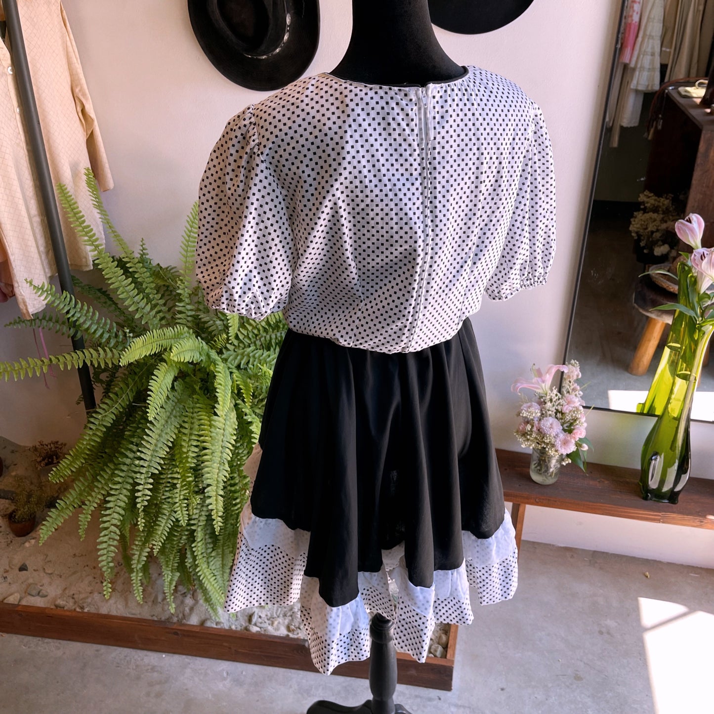 60’s Vintage Western Square Dancing Dress