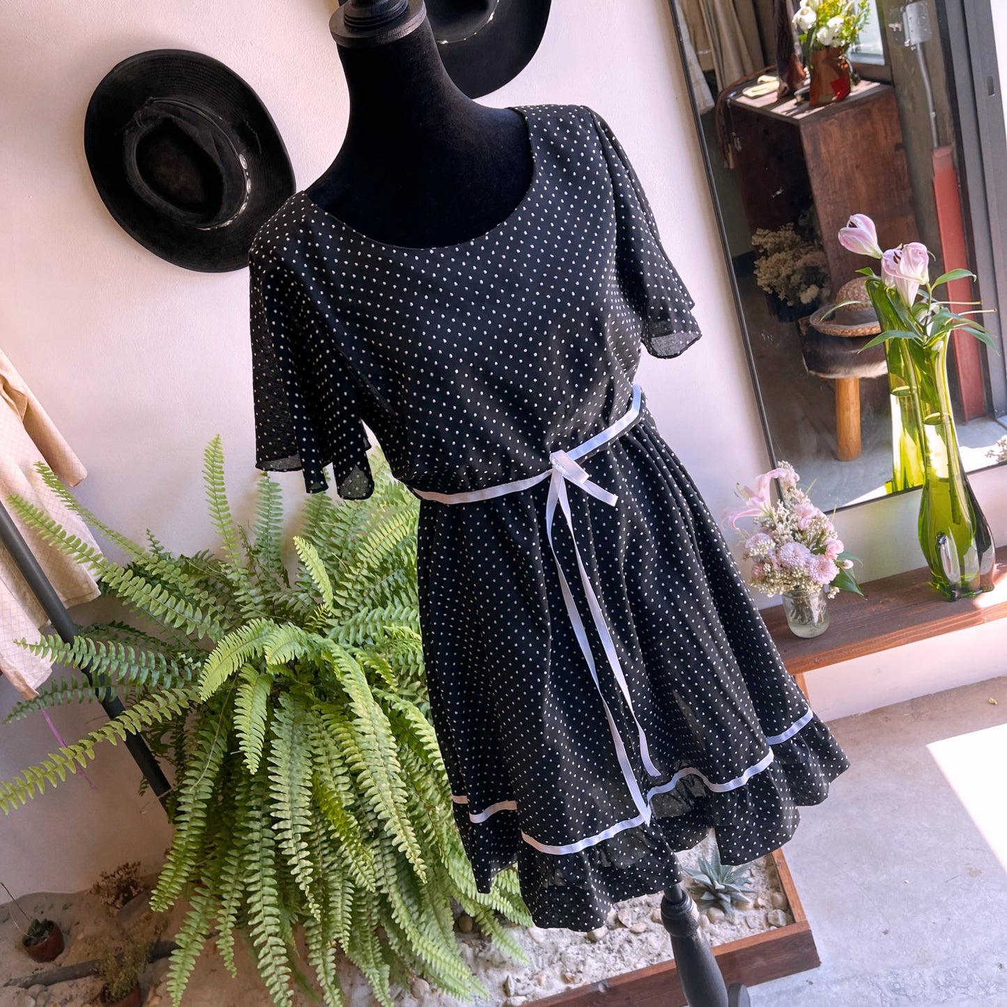 60’s Vintage Swiss Dot Dress