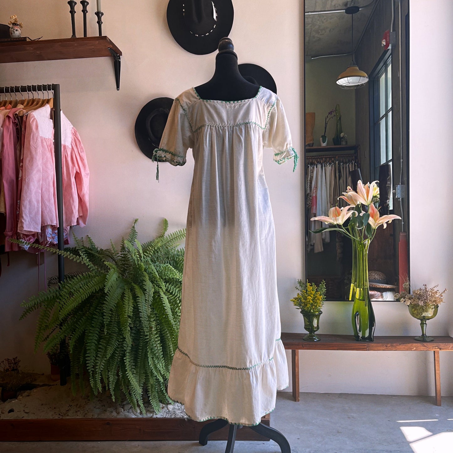 70’s Cotton Embroidered Dress