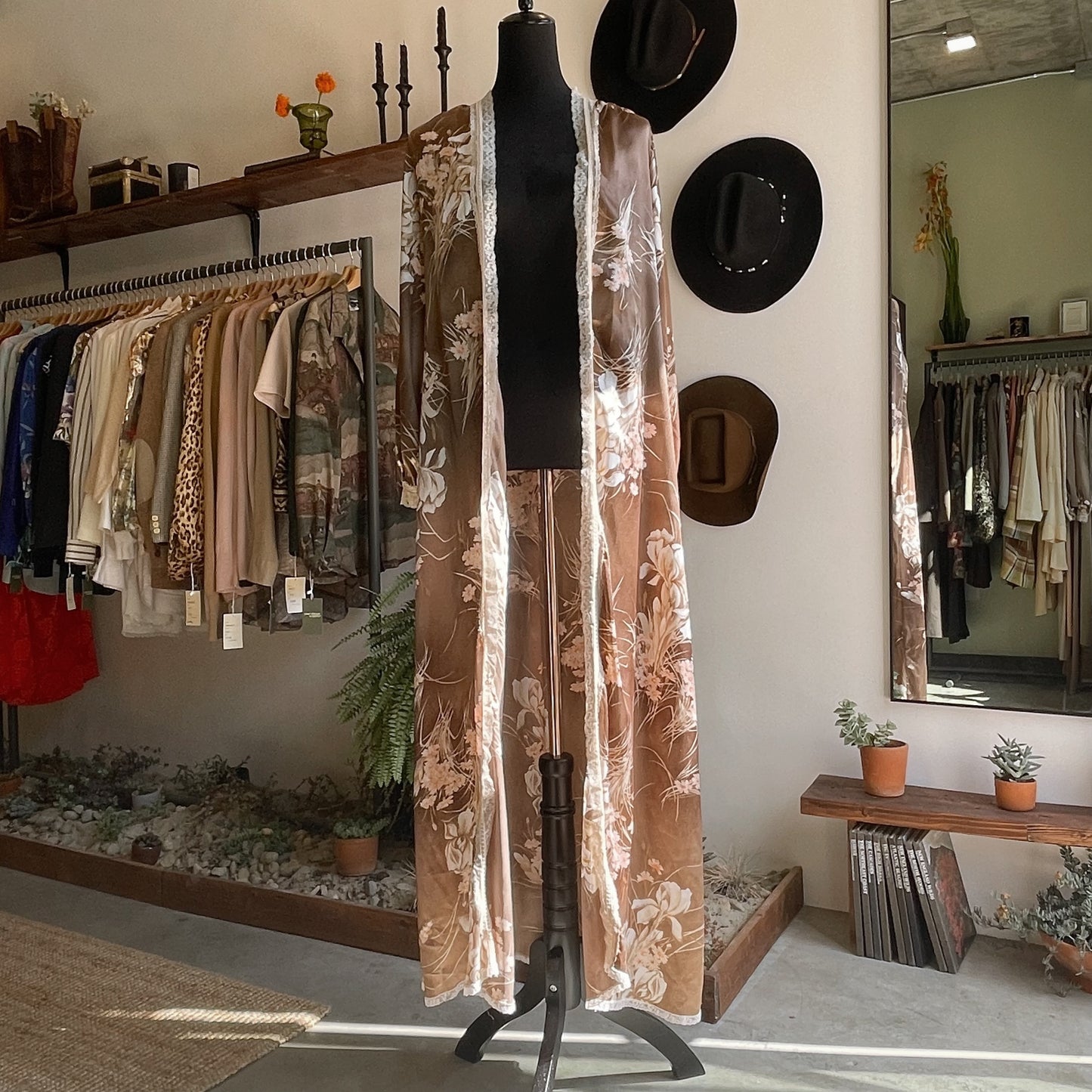 Vintage Christian Dior Set Slip Dress Kimono 80’s