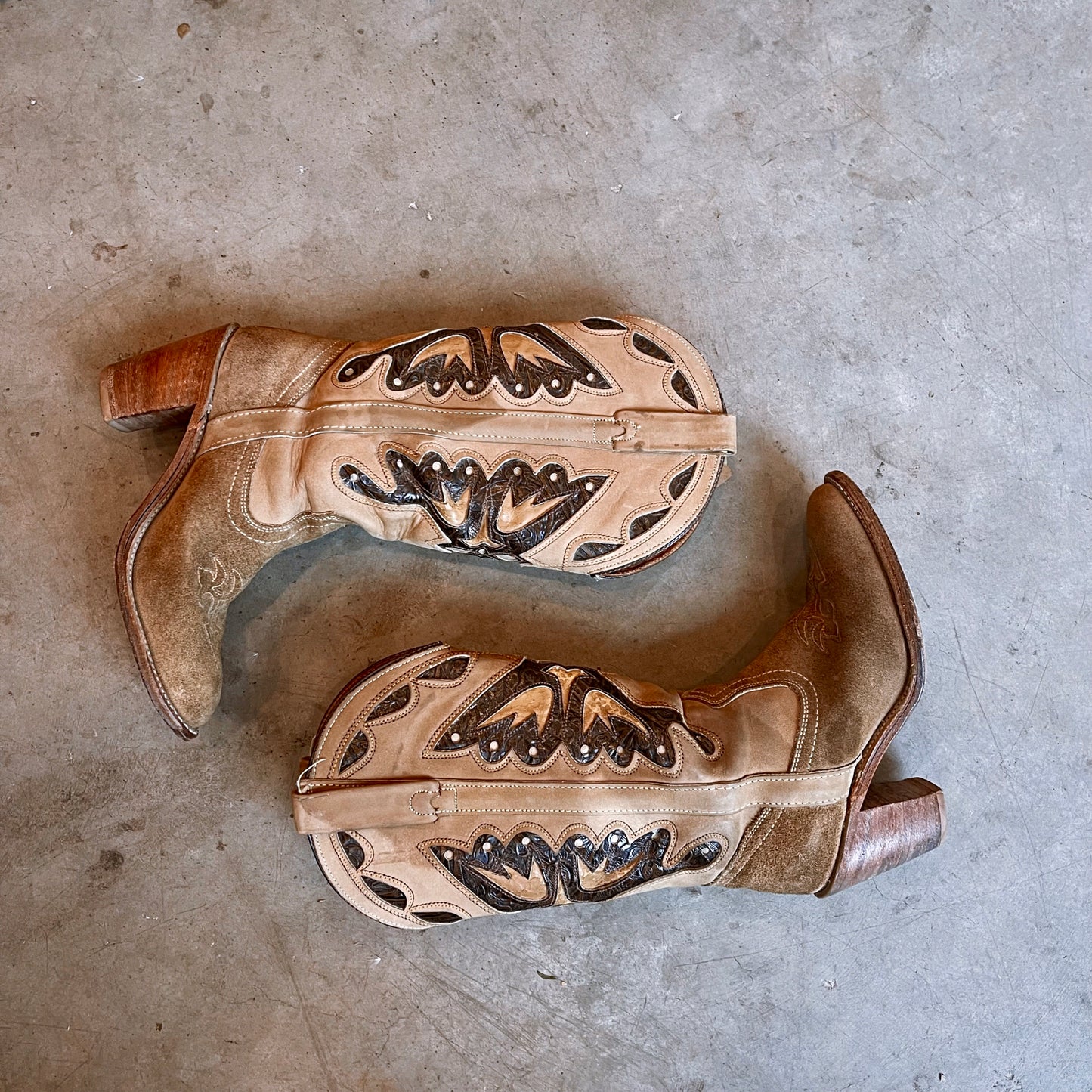 Vintage Western Butterfly Boot