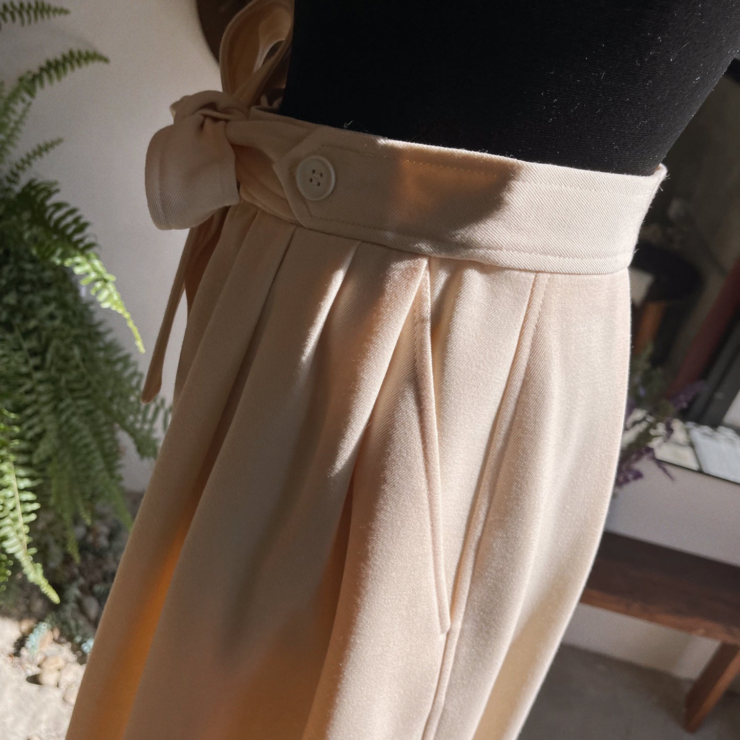 1970s Vintage Yves Saint Laurent Wool Skirt