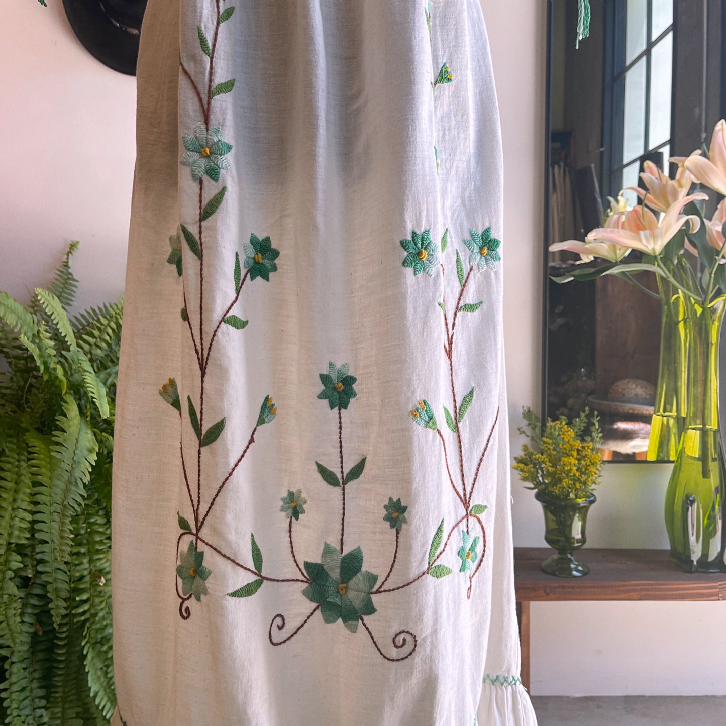 70’s Cotton Embroidered Dress