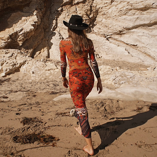 Vintage Vivienne Tam Dragon Dress 90’s