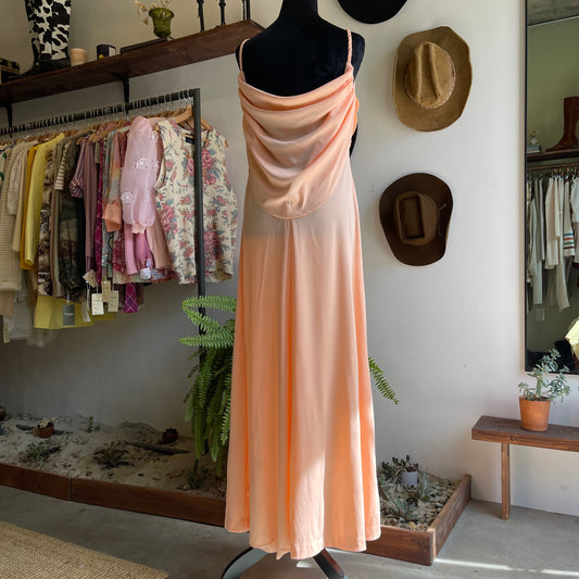 70’s Vintage Cowl Neck Dress