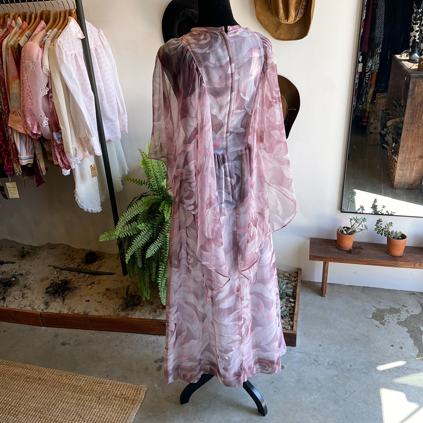 70’s Vintage Vicky Butterfly Dress