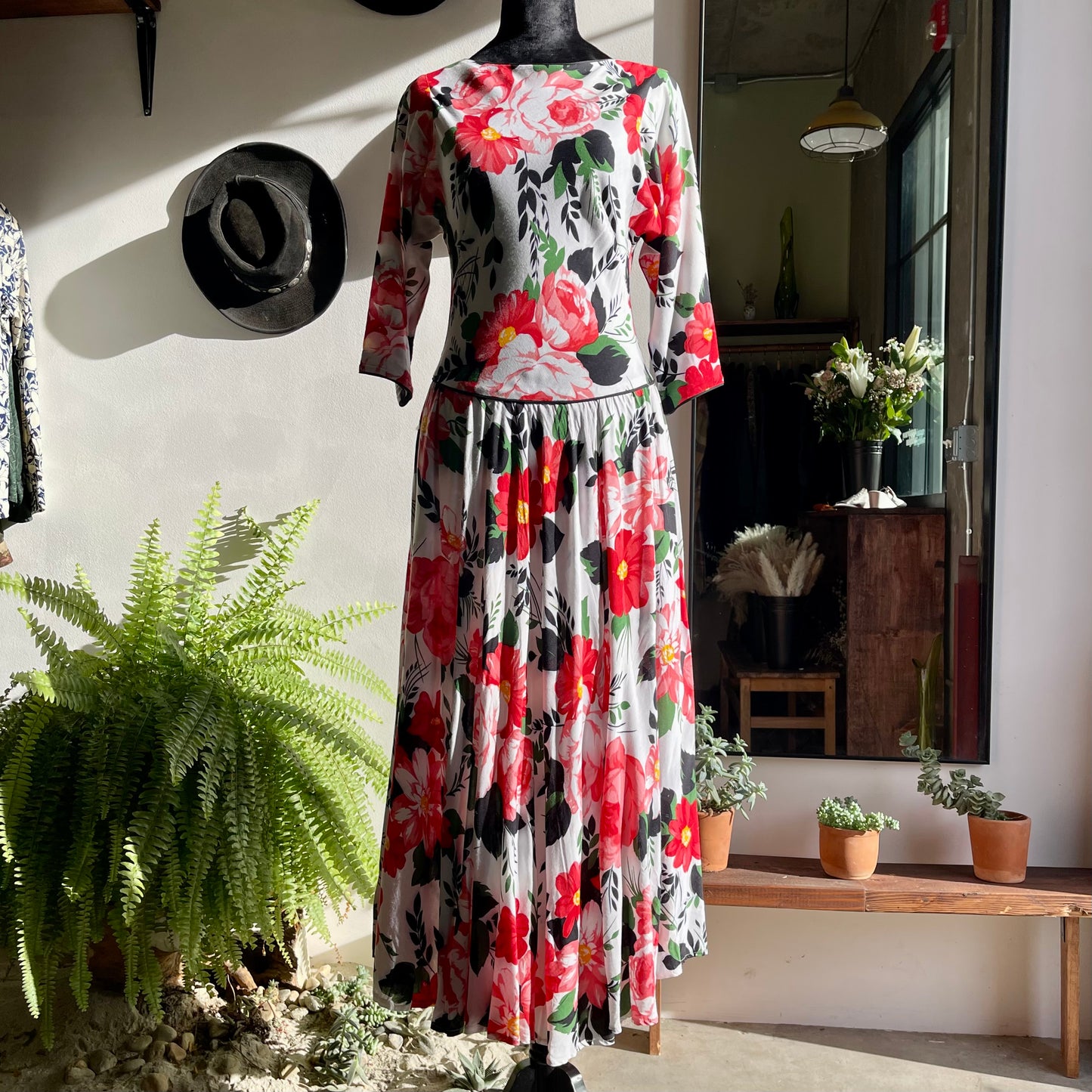 Vintage 80’s Debora Kuchme Floral Dress