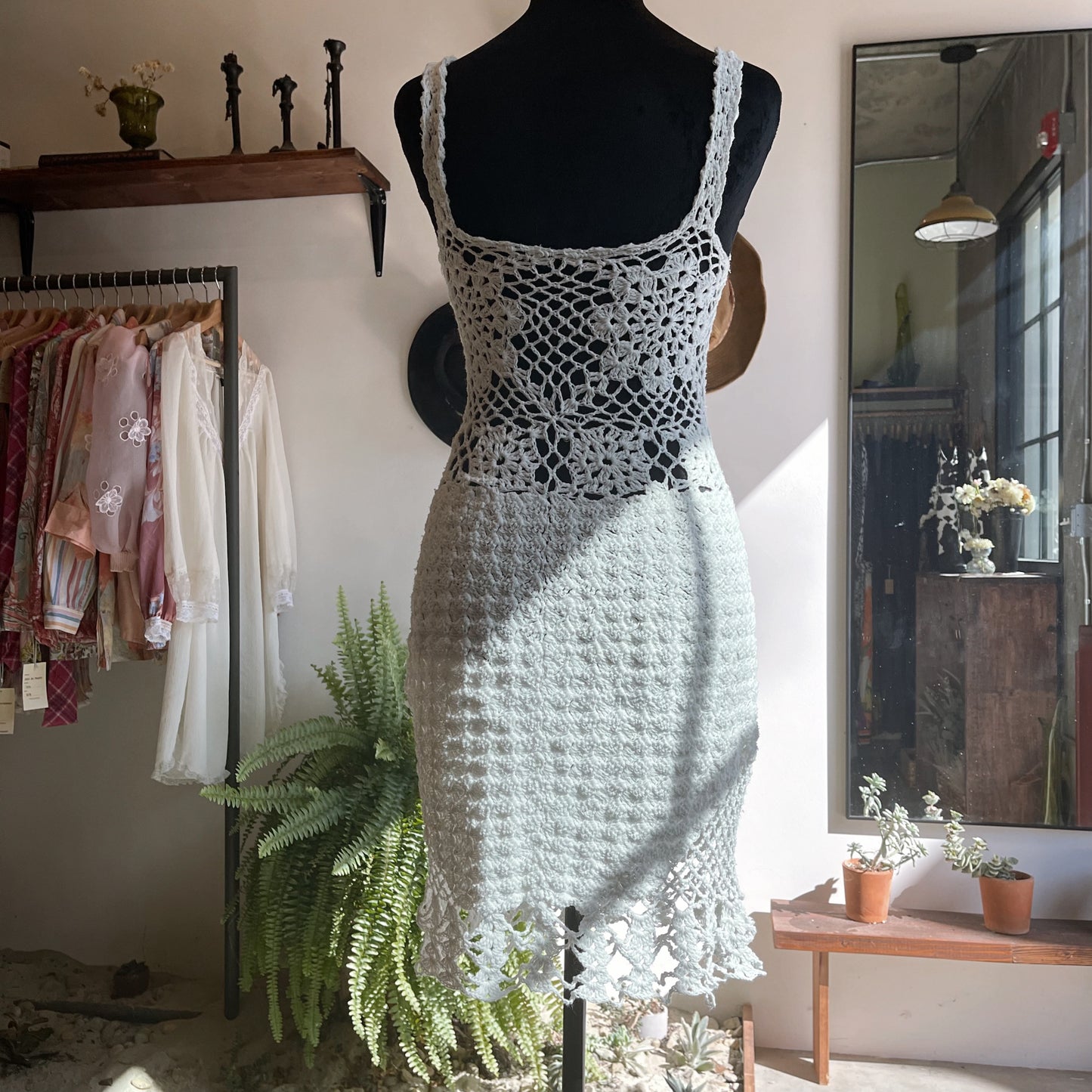 90’s Vintage Crochet Knit Dress