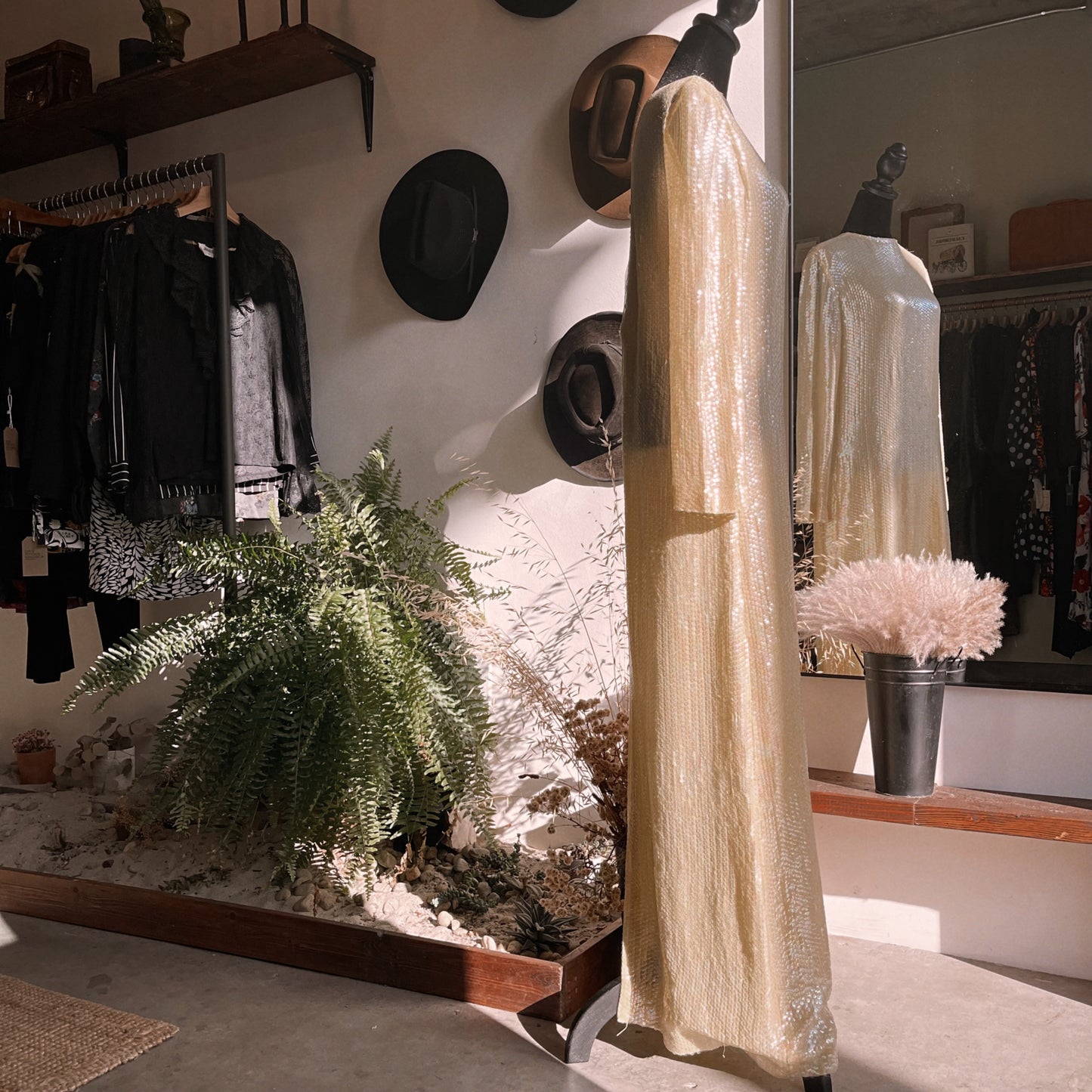 1970s Vintage Sequin Gown