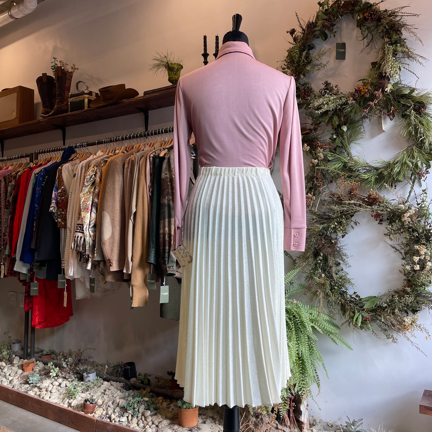 70s Vintage Knit Button-Up Deadstock