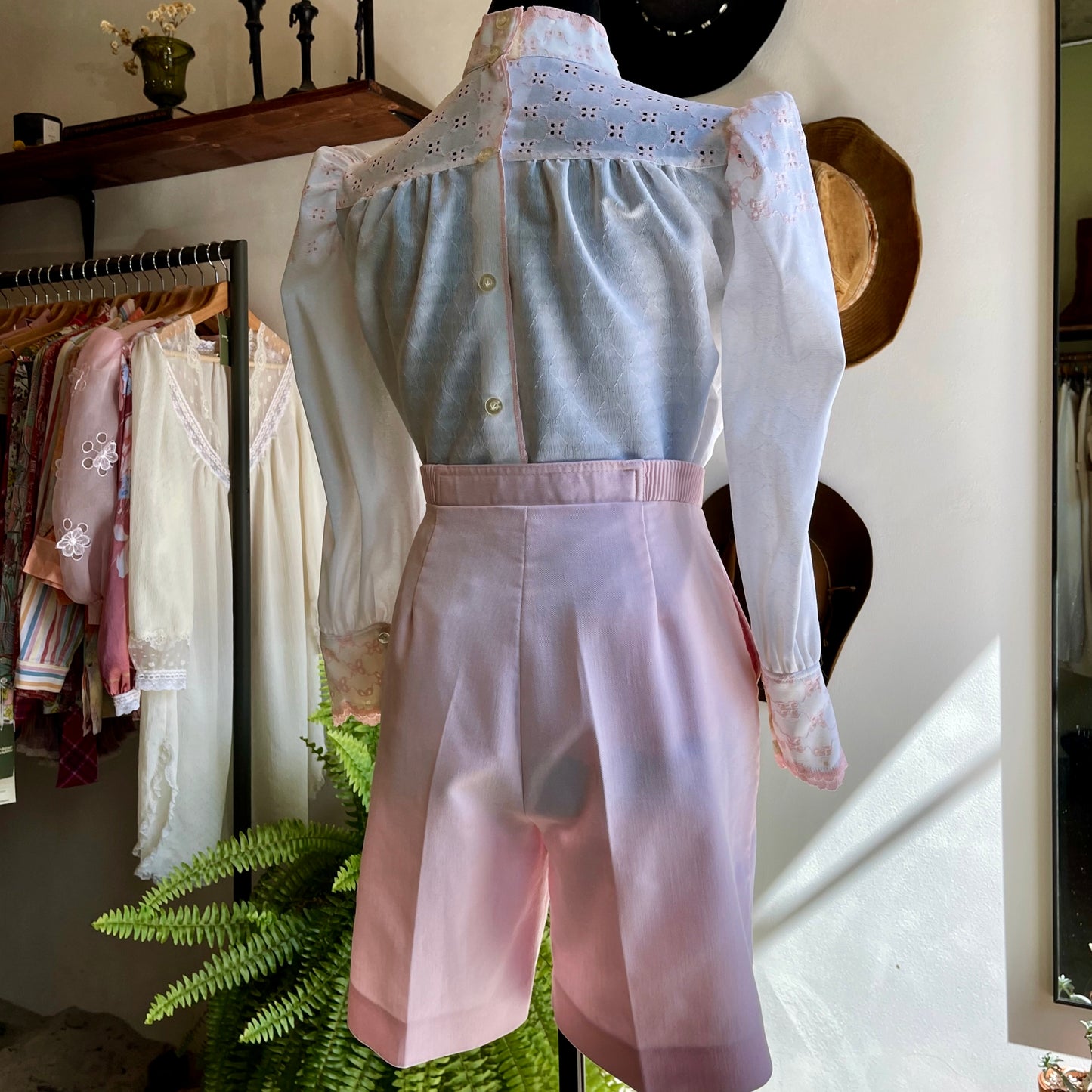Antique Eyelet Edwardian Blouse