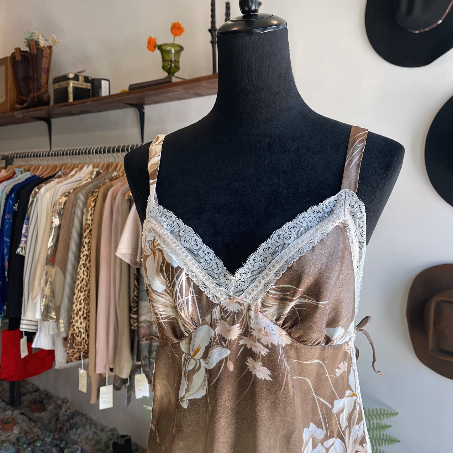 Vintage Christian Dior Set Slip Dress Kimono 80’s