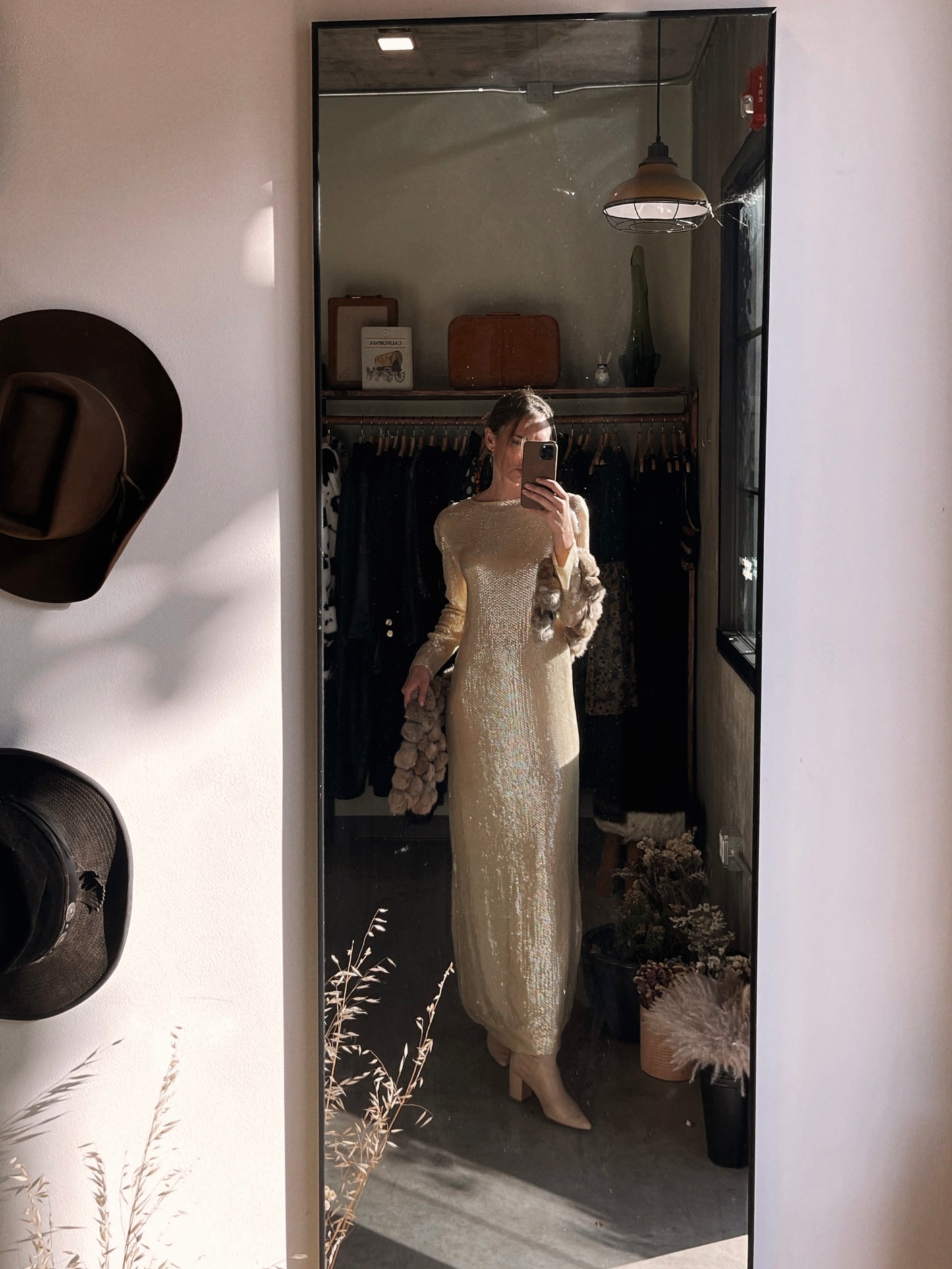1970s Vintage Sequin Gown