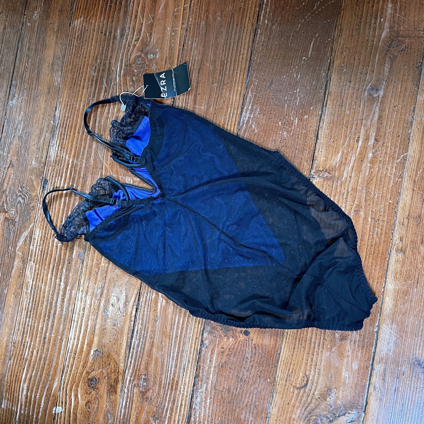 Vintage Lace and Mesh Bodysuit 80’s - SHOP EZRA