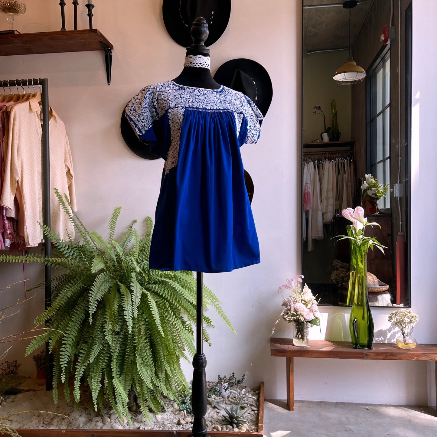 Vintage Embroidered Babydoll Top